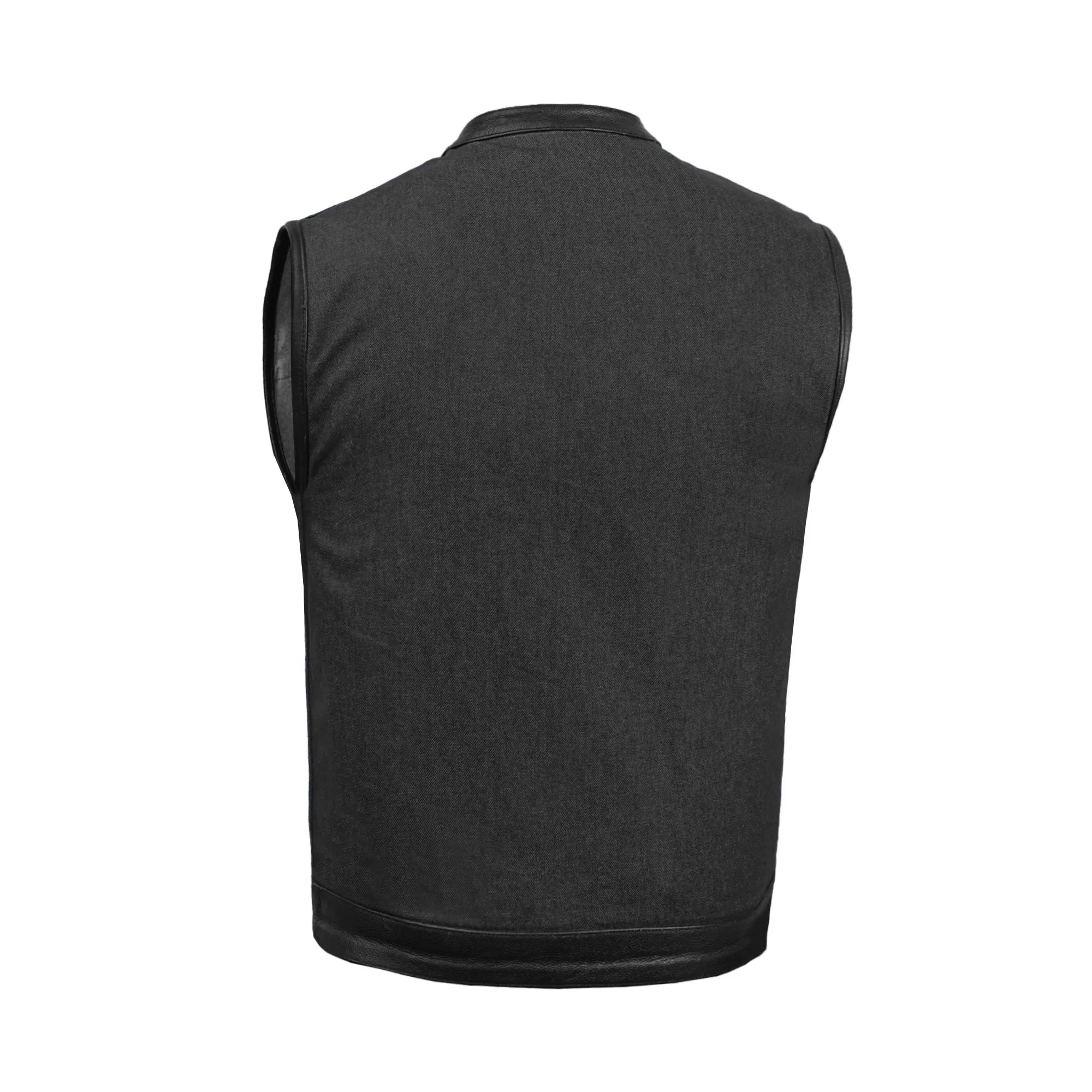 Riding Soul Men's Denim Motorcycle Vest