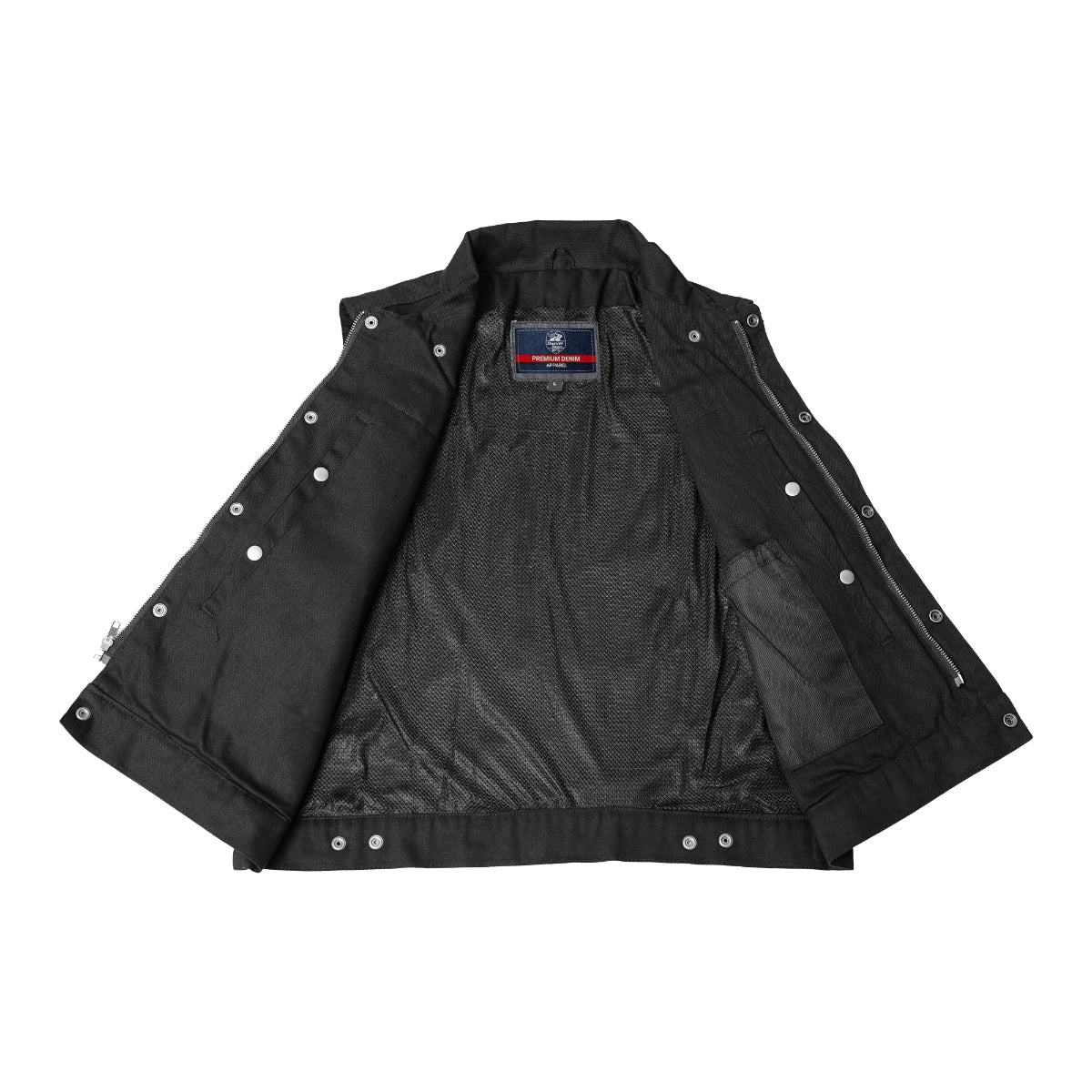 Shocker Men's Denim Motorcycle Vest