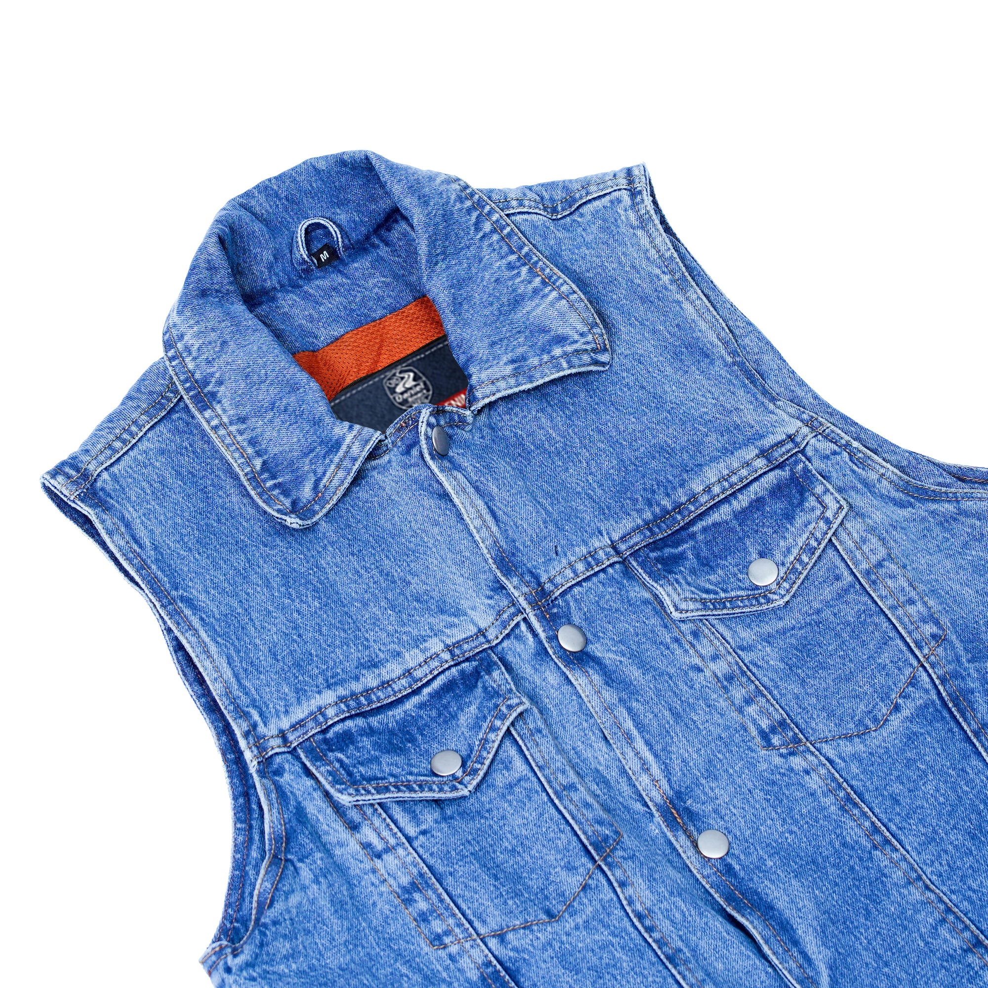 Shocker Men's Denim Motorcycle Vest
