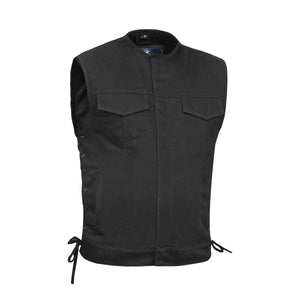 Tork Men's Denim Motorcycle Vest