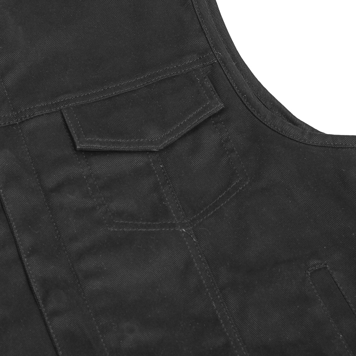 Tork Men's Denim Motorcycle Vest