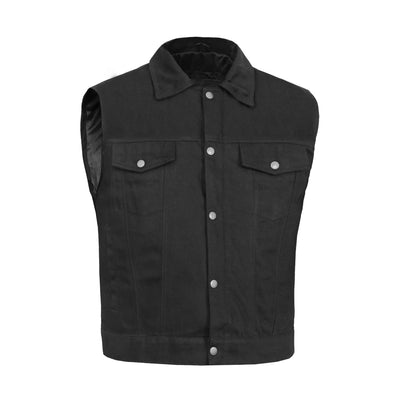 Pulse Men's Denim Motorcycle Vest