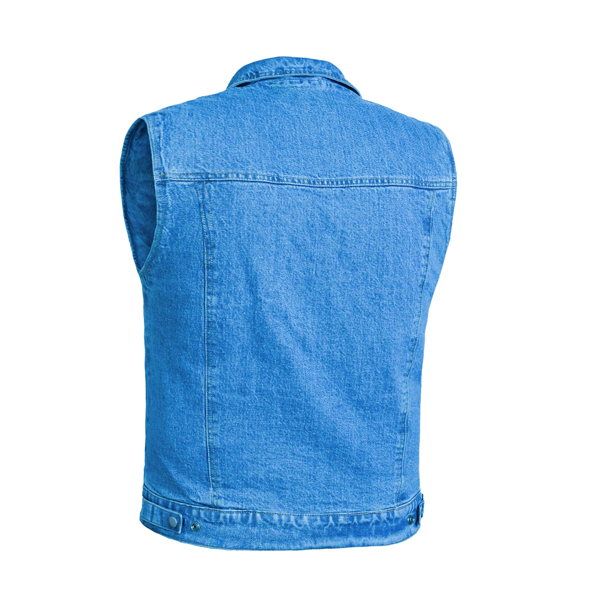 Pulse Men's Denim Motorcycle Vest