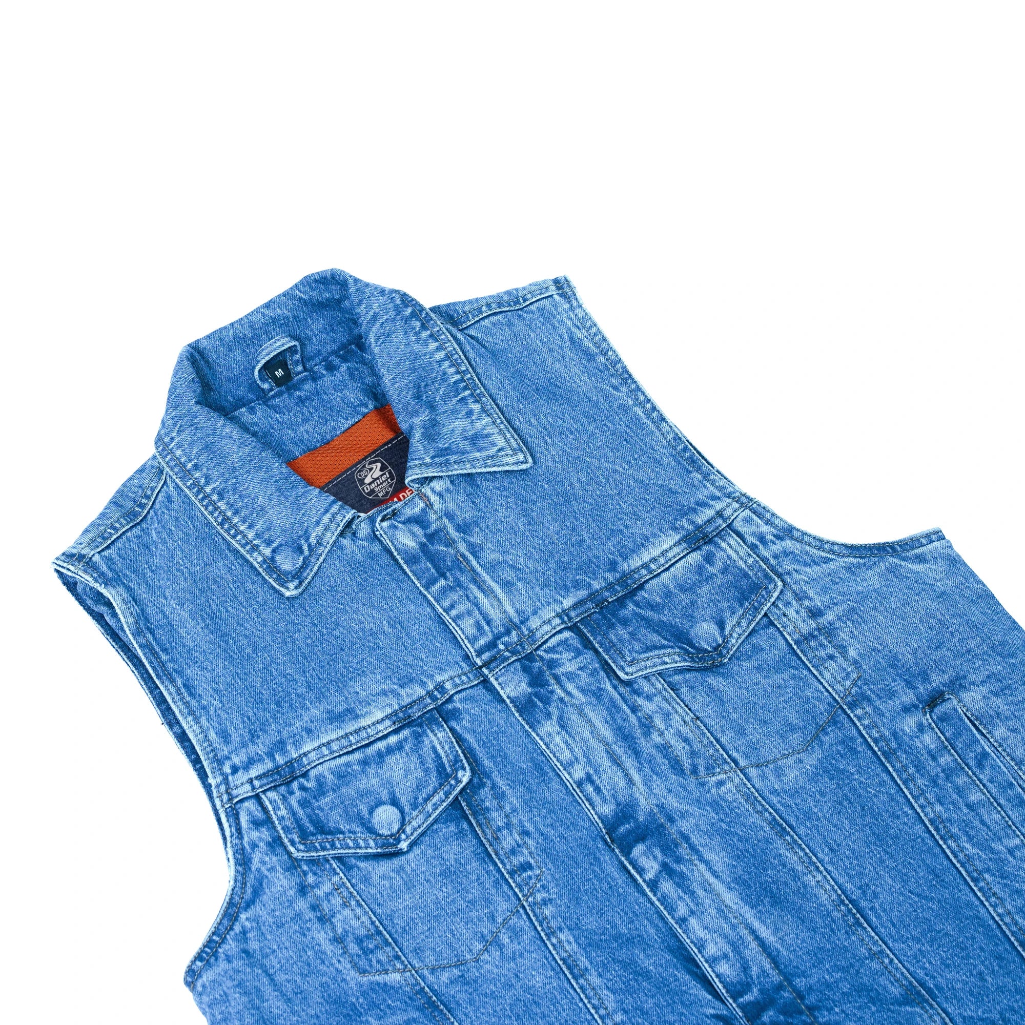 Pulse Men's Denim Motorcycle Vest