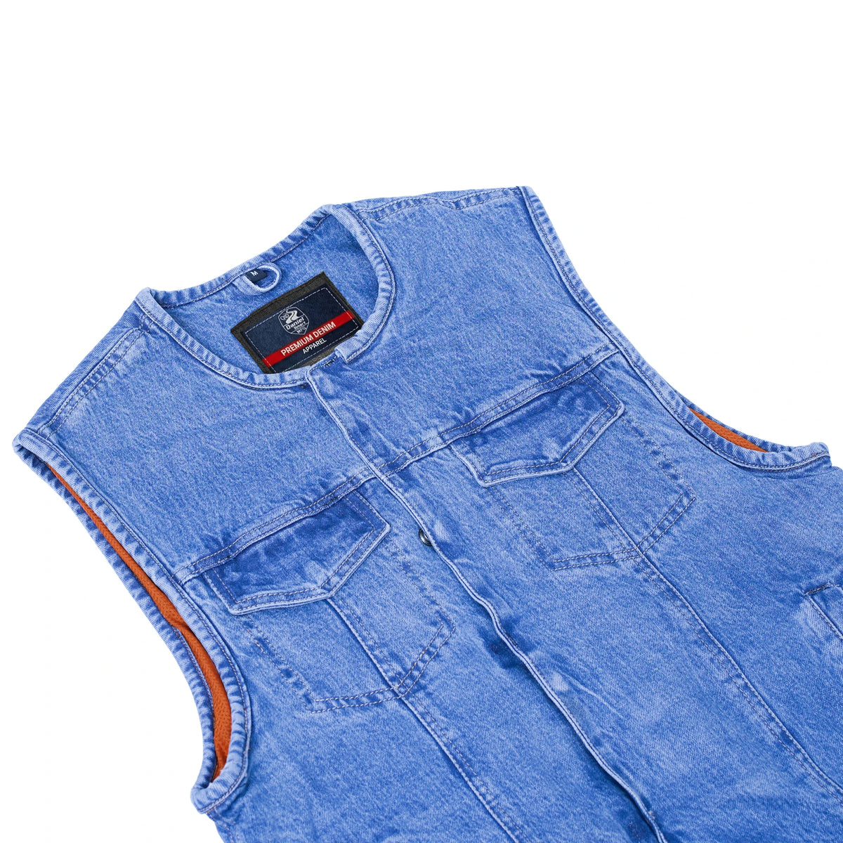 Mad Max Men's Denim Motorcycle Vest