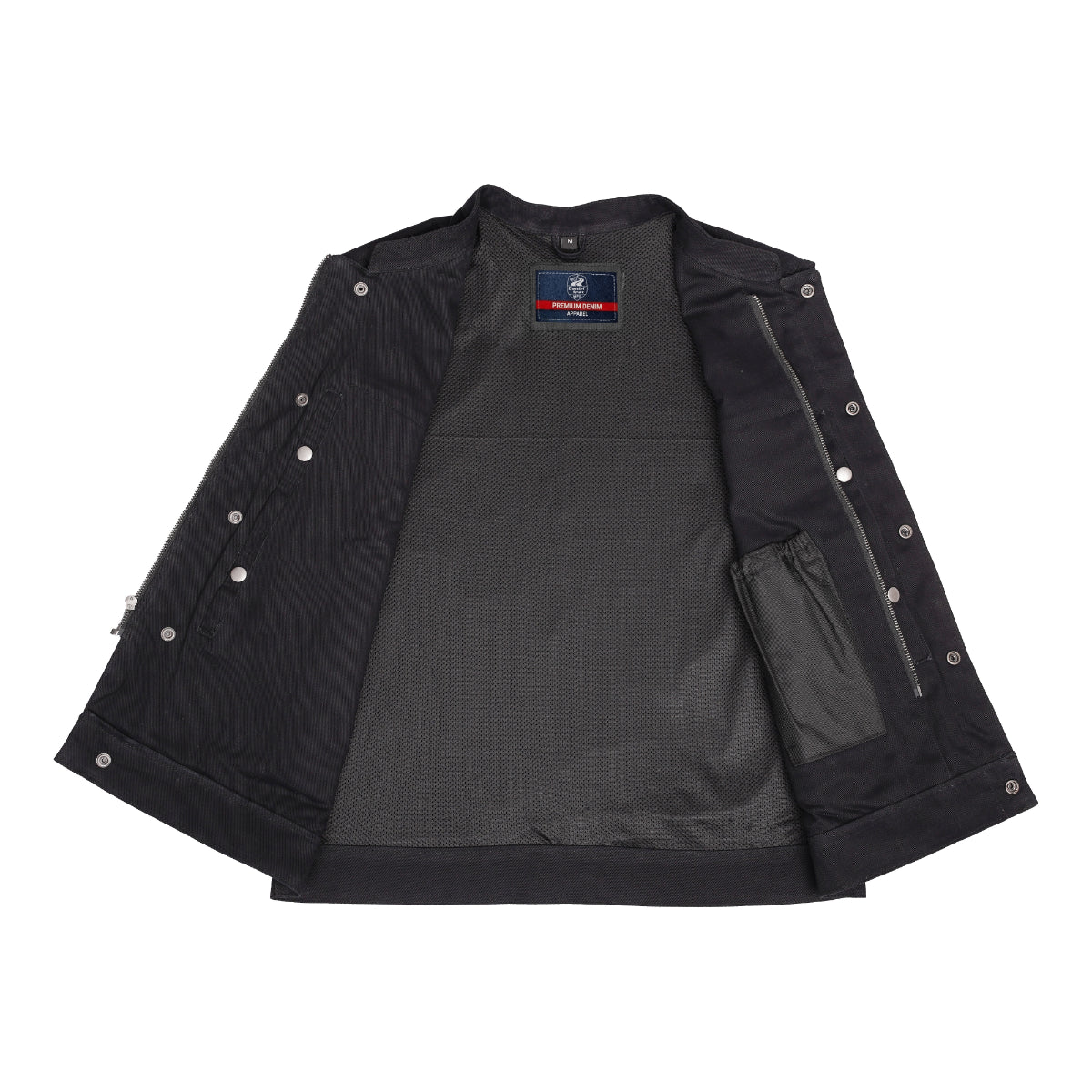 Axel Men's Denim Motorcycle Vest