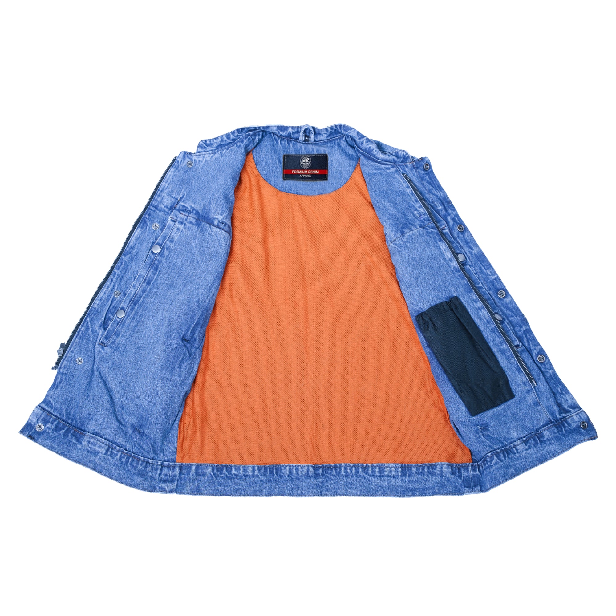 Axel Men's Denim Motorcycle Vest
