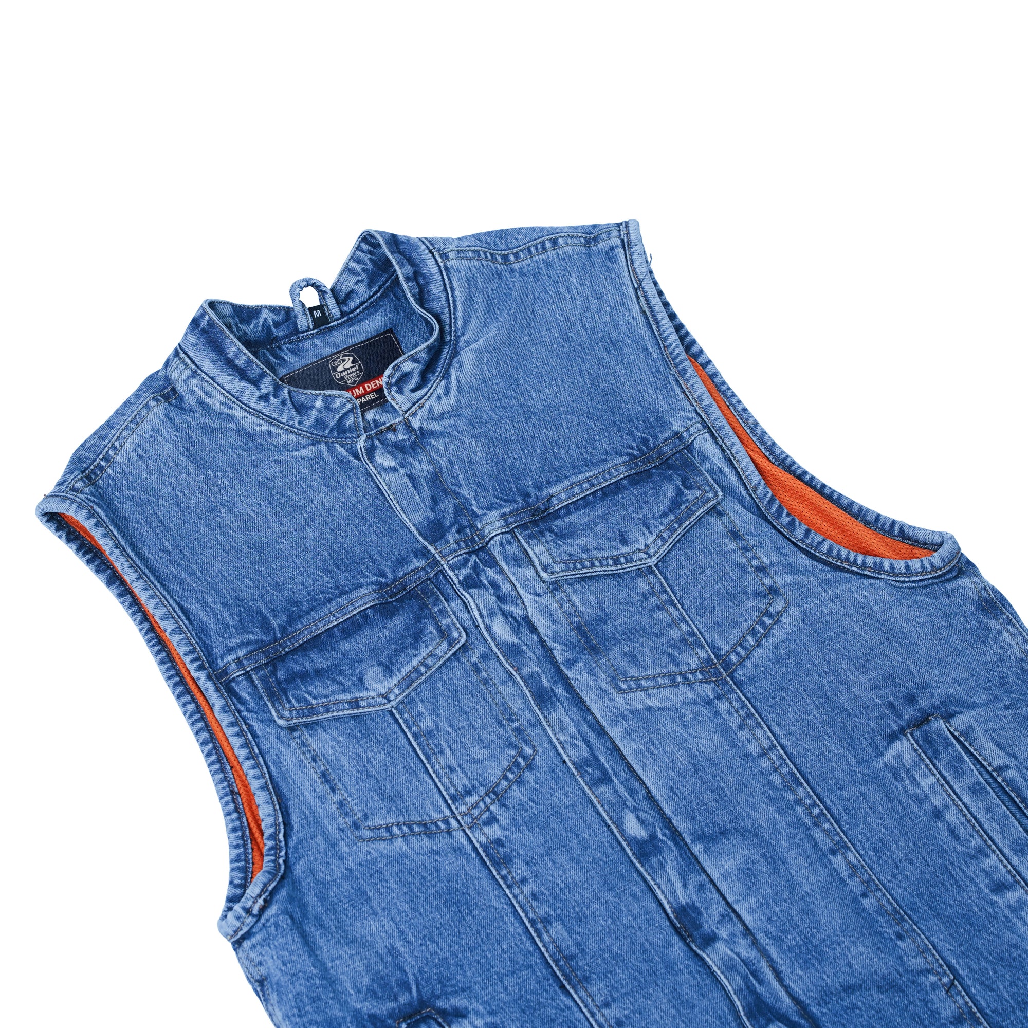 Axel Men's Denim Motorcycle Vest