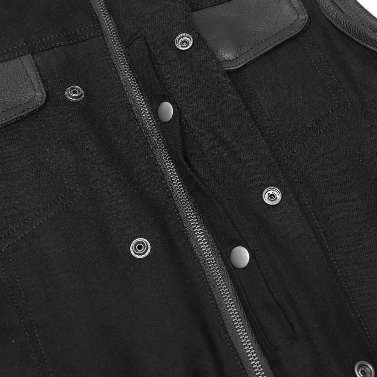 Nitropack Men's Denim Motorcycle Vest