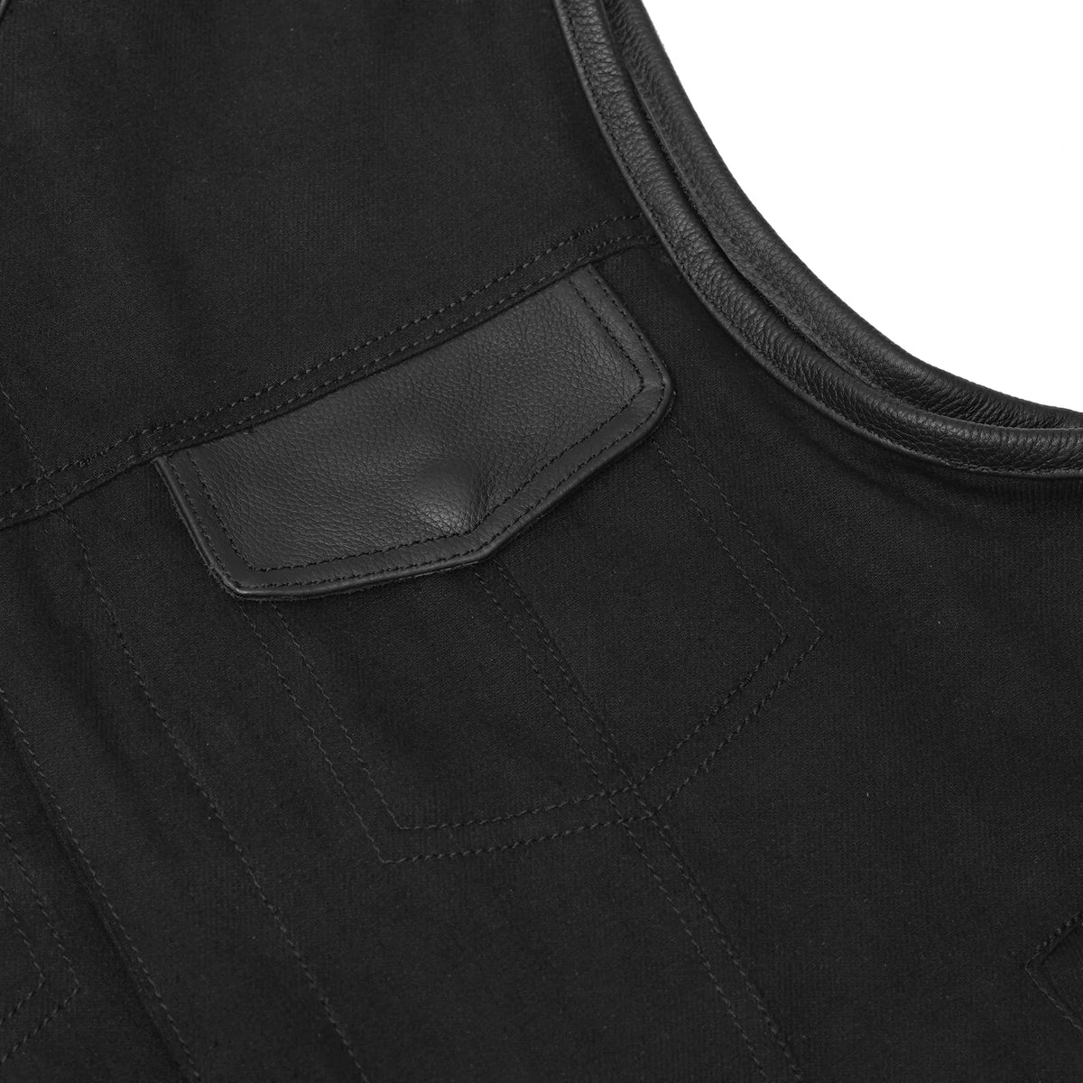 Nitropack Men's Denim Motorcycle Vest