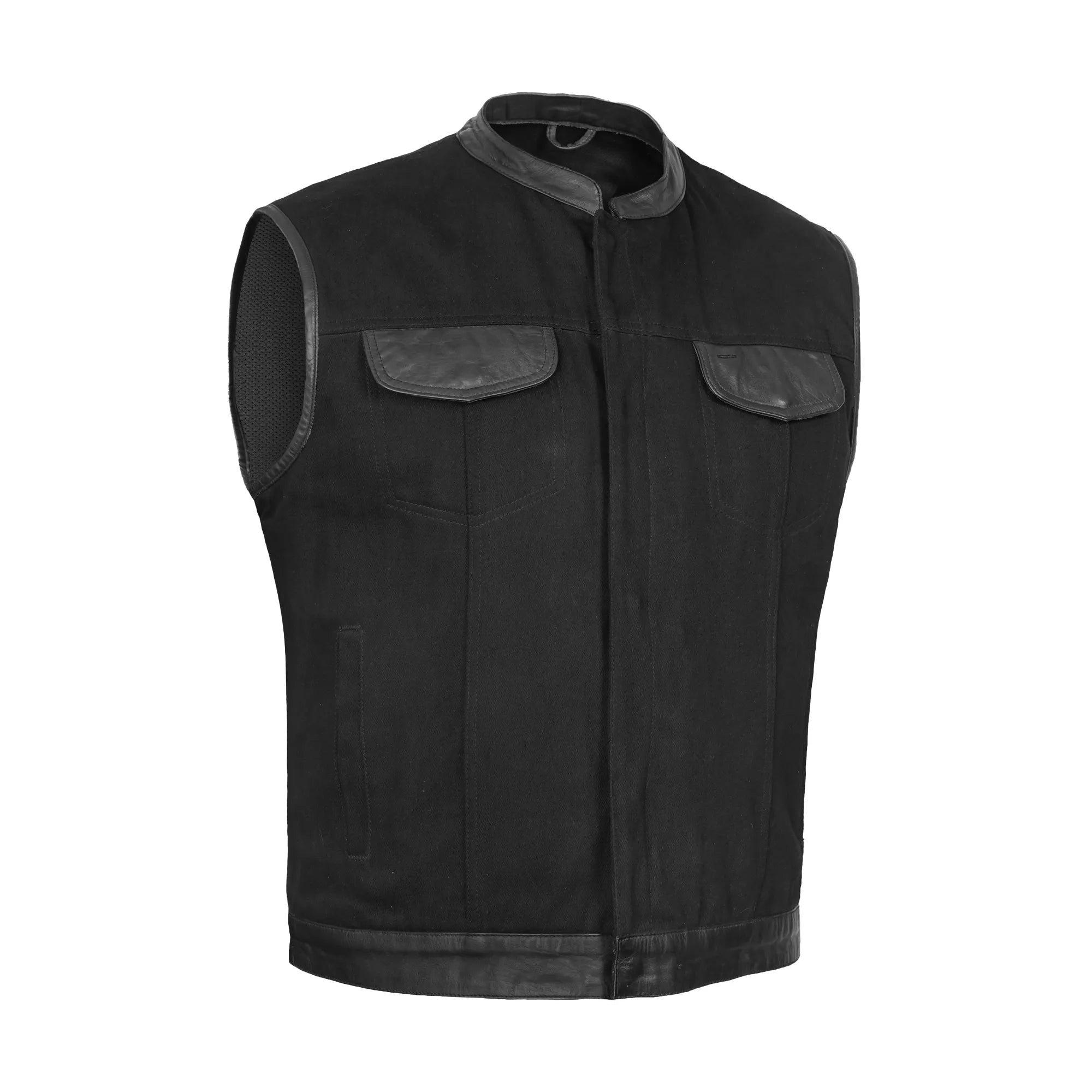 Havoc Men's Denim Motorcycle Vest