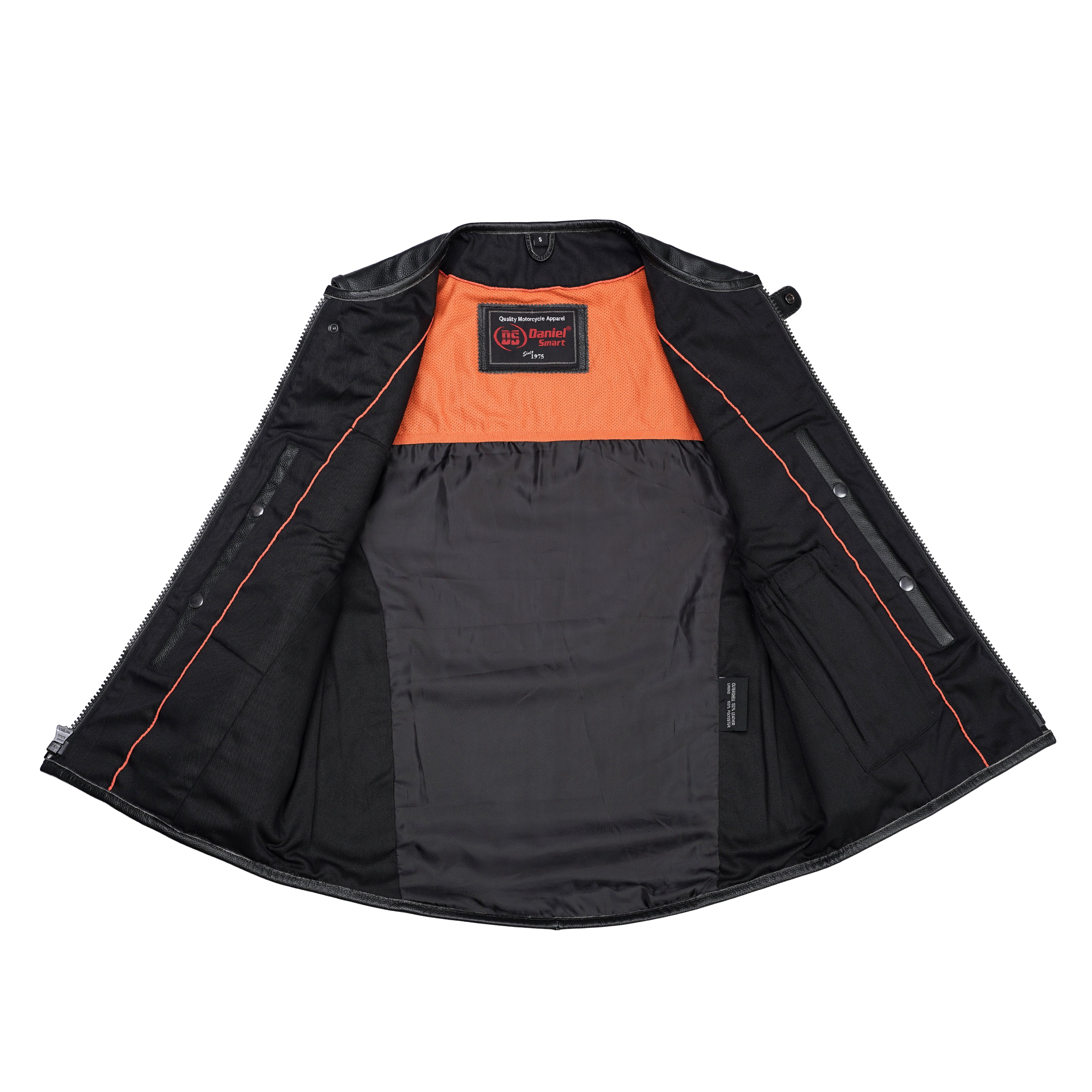Phantom Men's Motorcycle Leather Vest