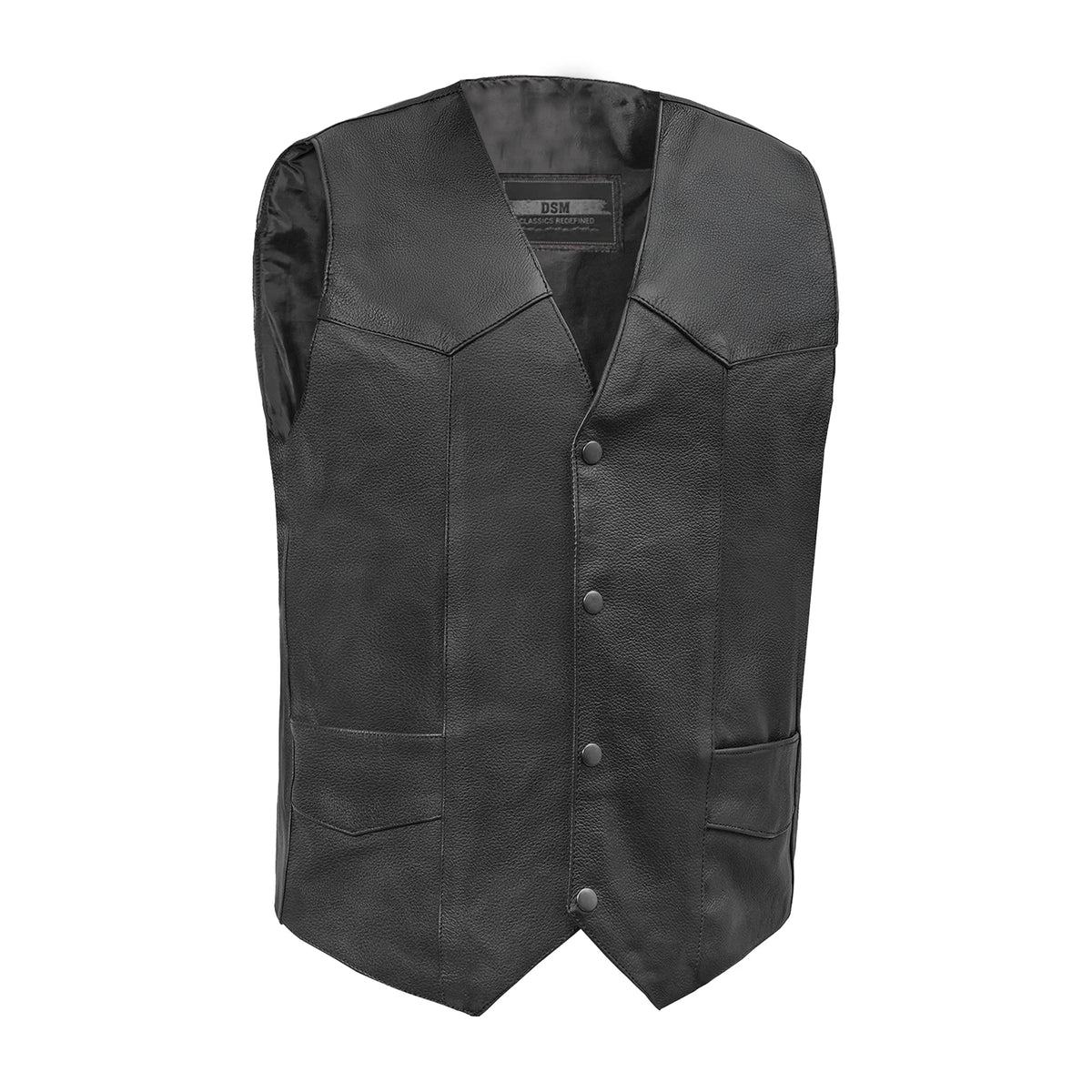 Men's Plain Side Economy Vest - Daniel Smart Mfg