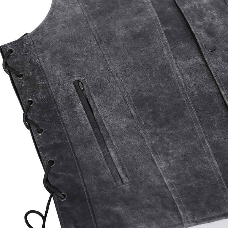 Ashra - Men's Motorcycle Leather Vest