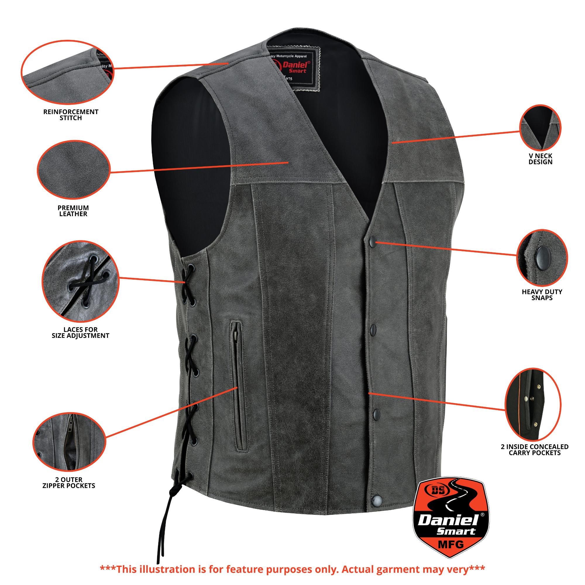DS105V_Men_s_Gray_Single_Back_Panel_Concealed_Carry_Vest_-_5