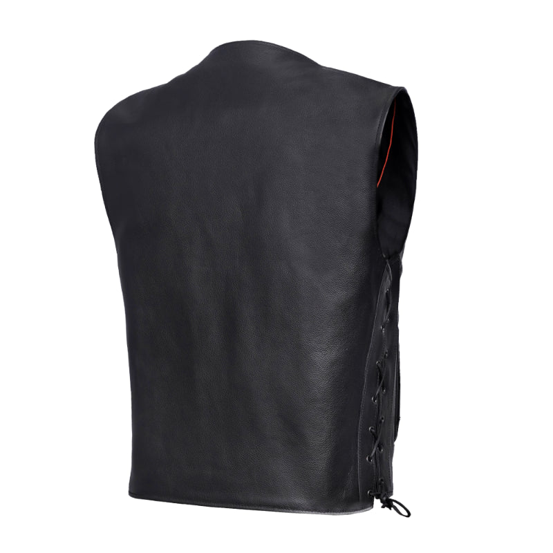 Trailox - Men's Motorcycle Leather Vest