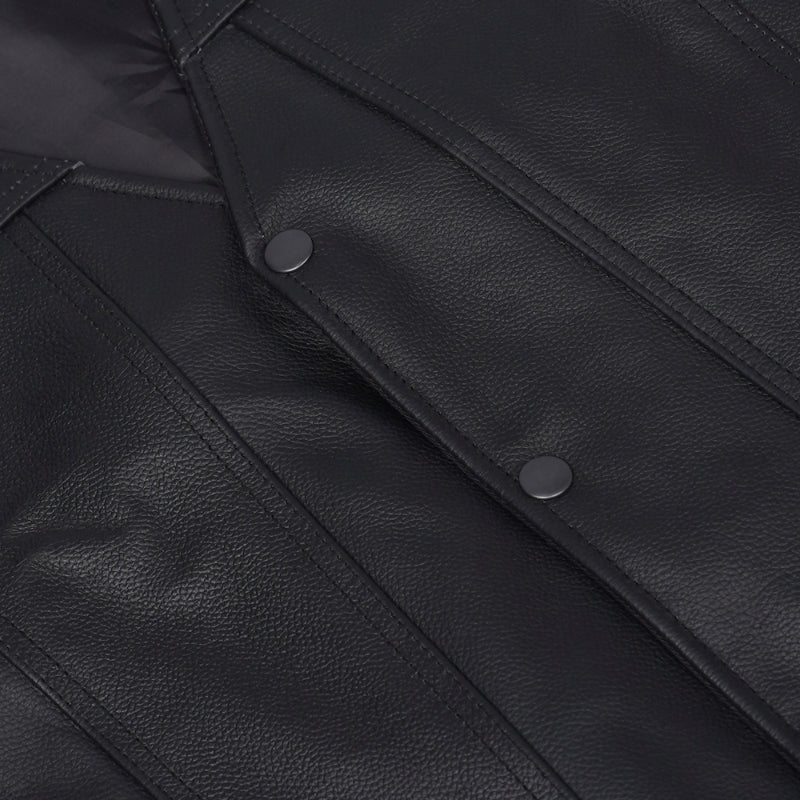 Trailox Men's Motorcycle Leather Vest