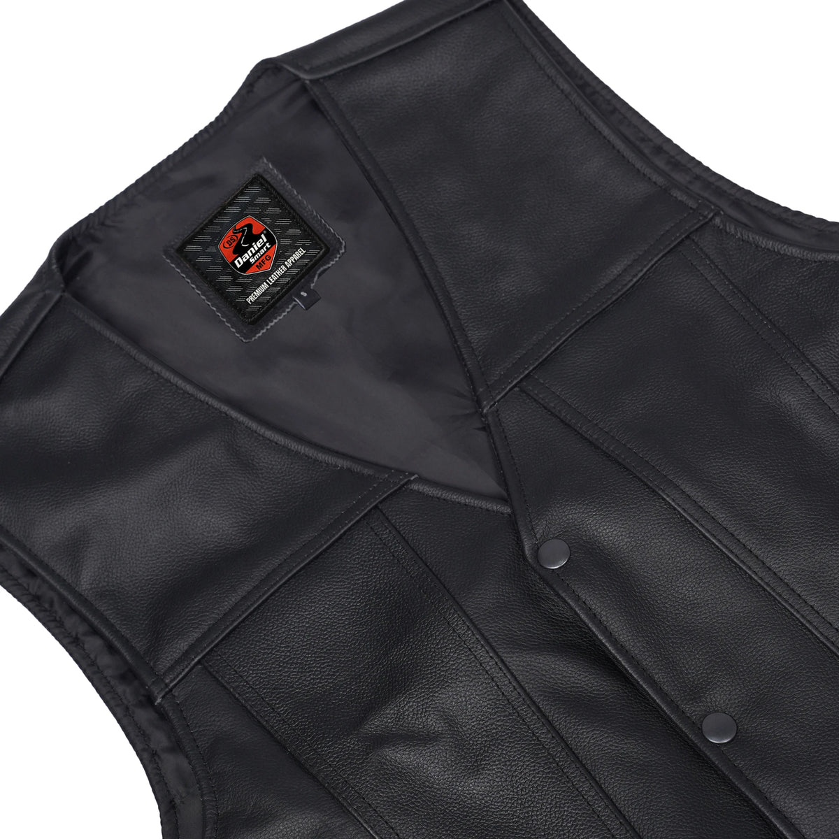 Trailox Men's Motorcycle Leather Vest