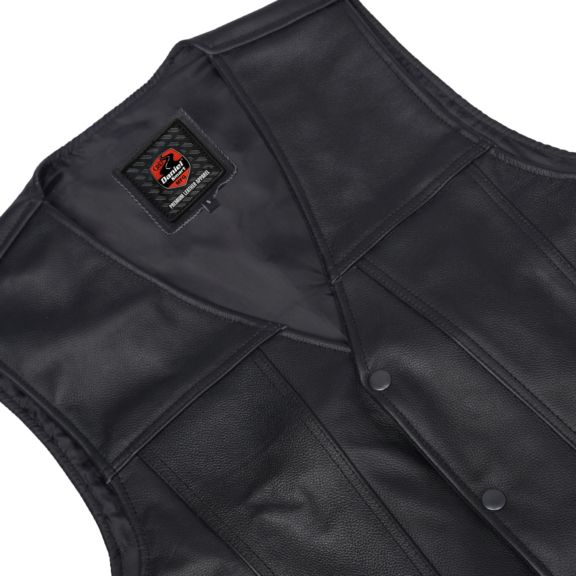 Trailox Men's Motorcycle Leather Vest