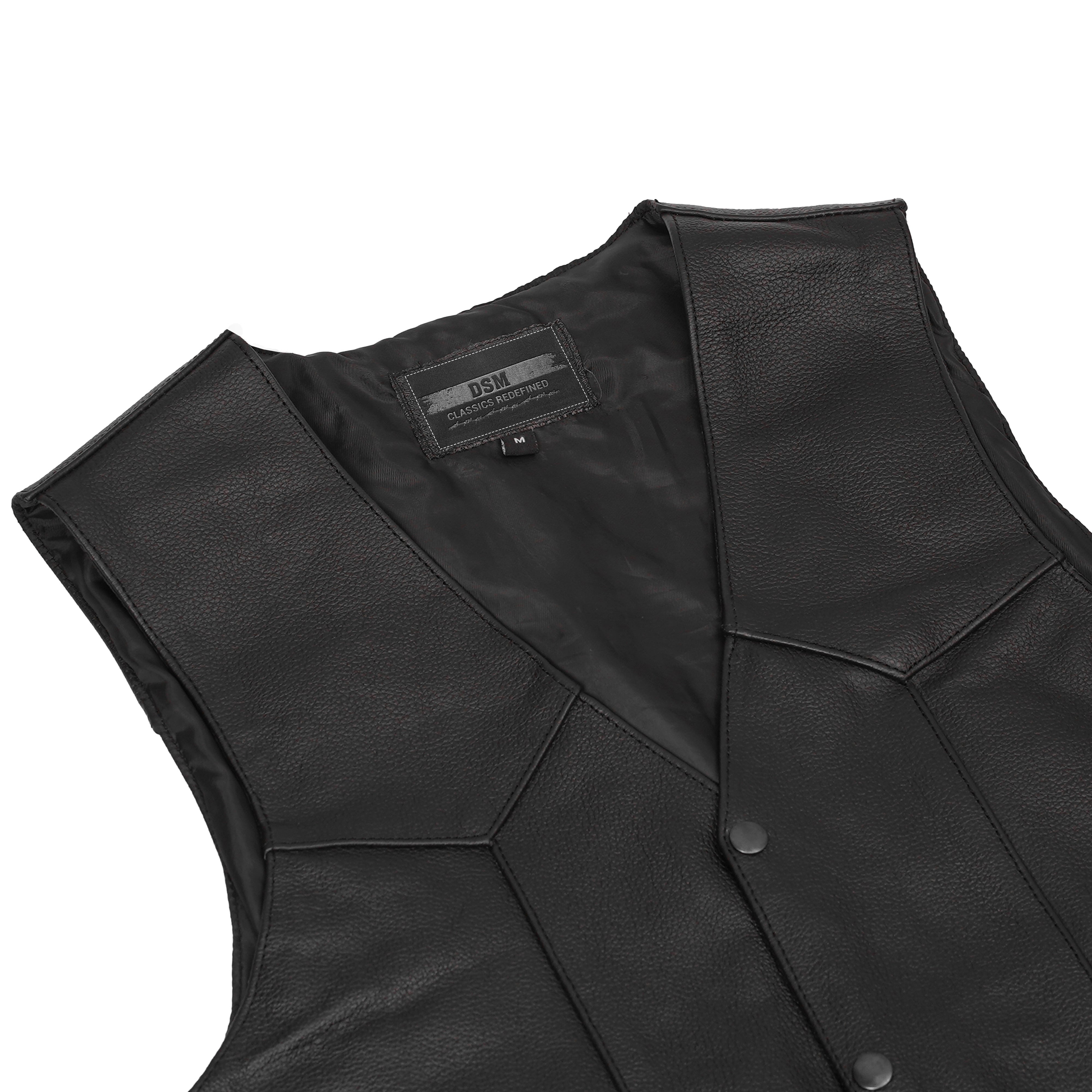 【新品未使用】RIDERS FAKE LEATHER VEST Ryder - Men's Motorcycle Leather Vest