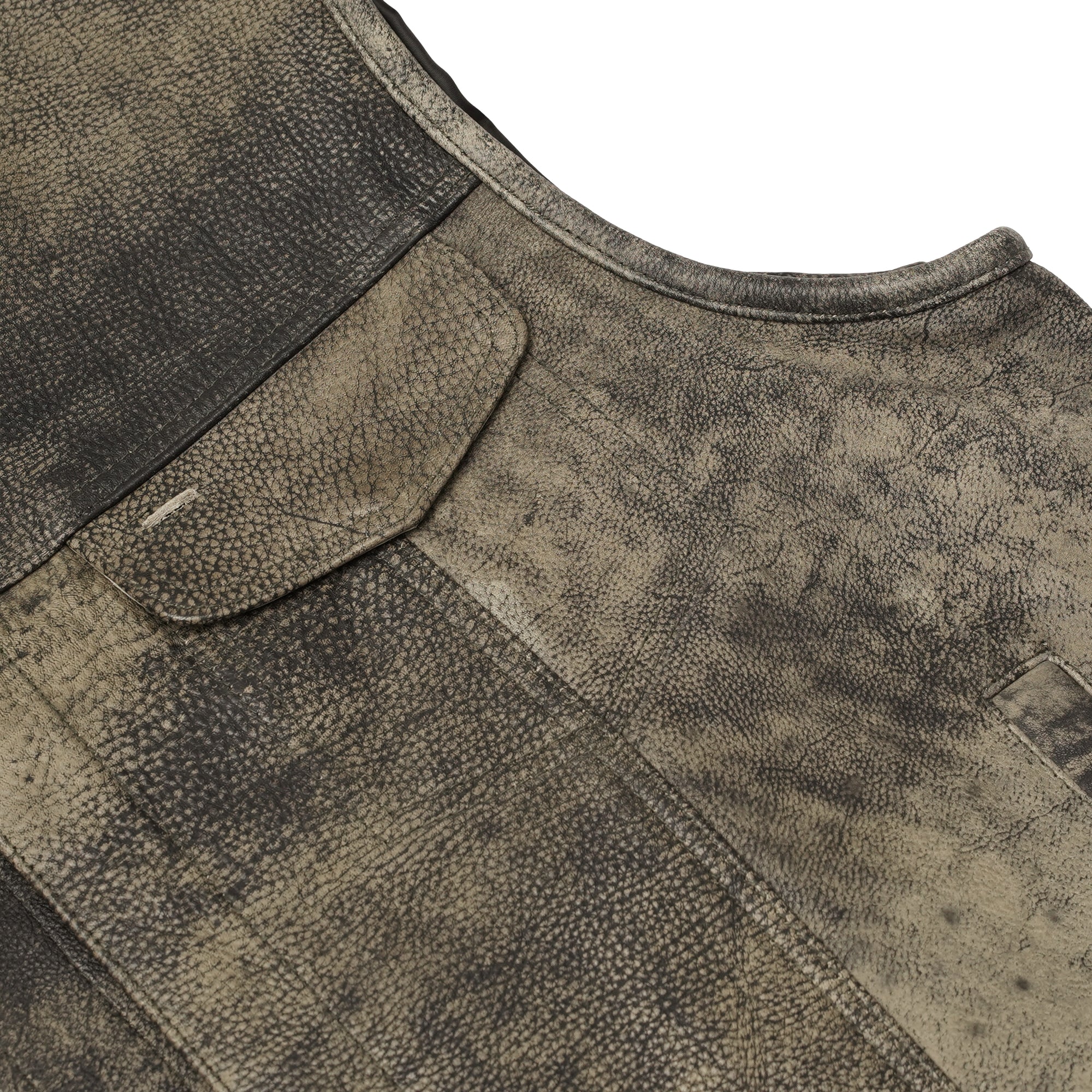 Toretto Men's Motorcycle Leather Vest