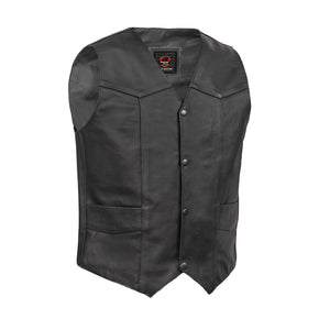 Strider Men's Motorcycle Leather Vest