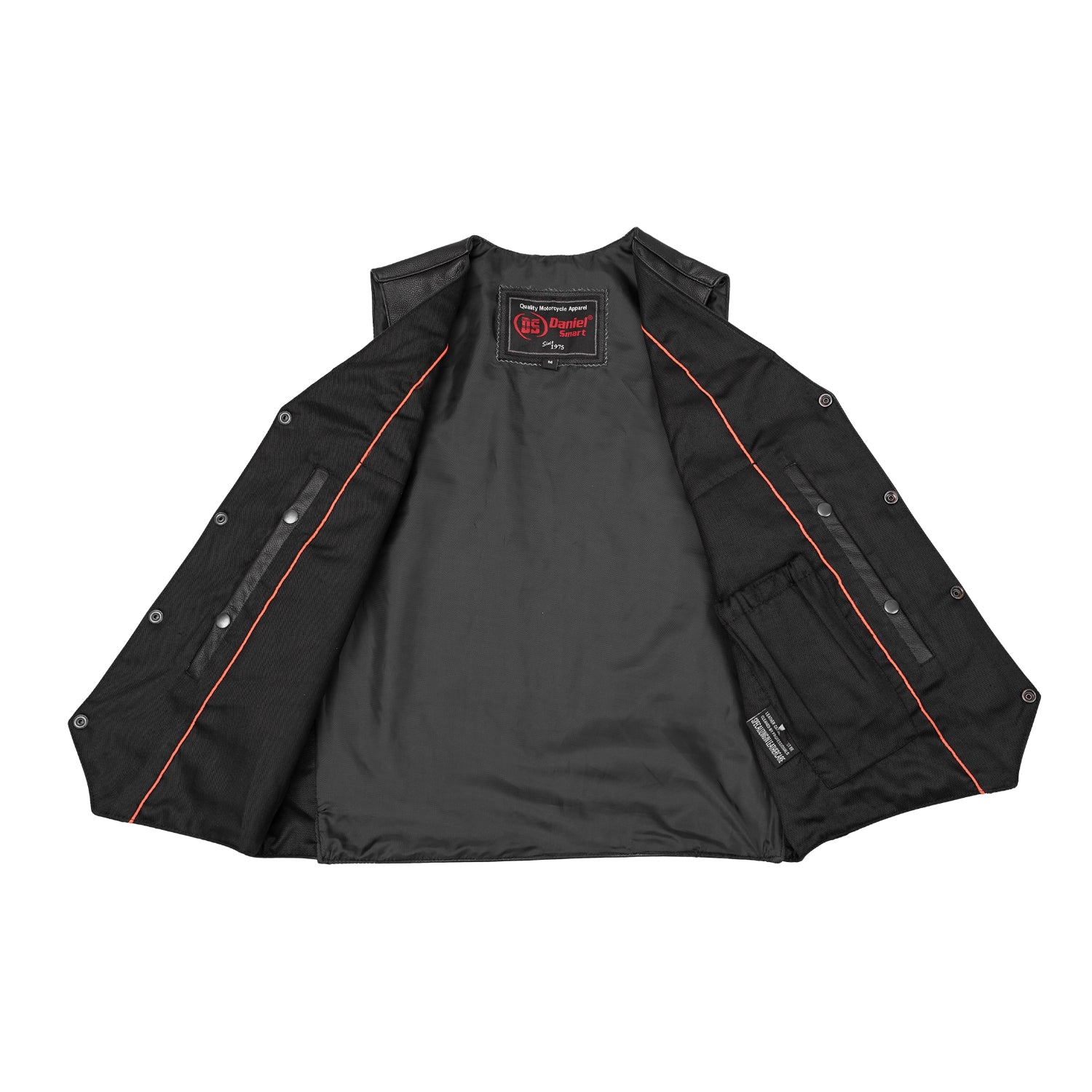 Strider Men's Motorcycle Leather Vest