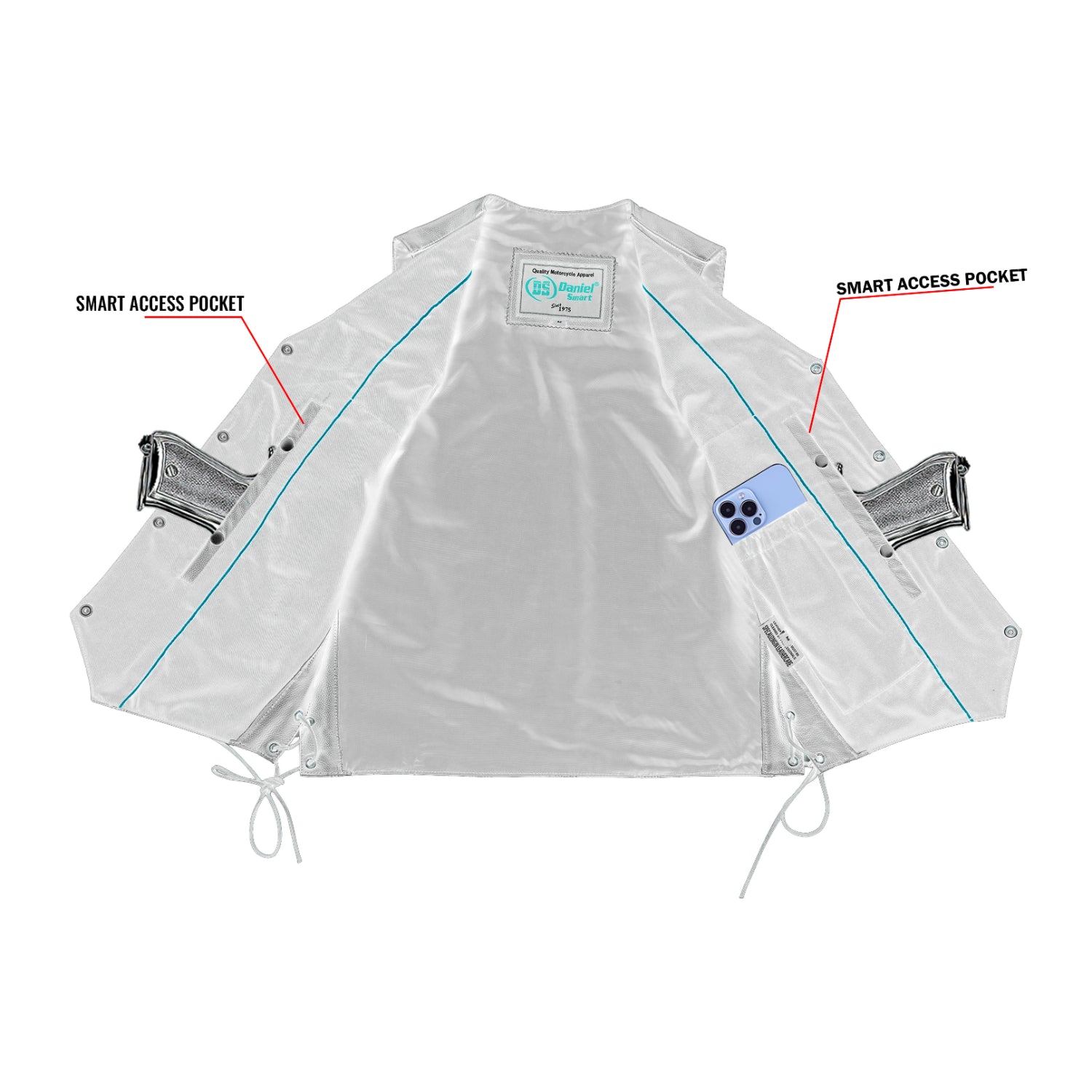 Jax - Men's Motorcycle Leather Vest