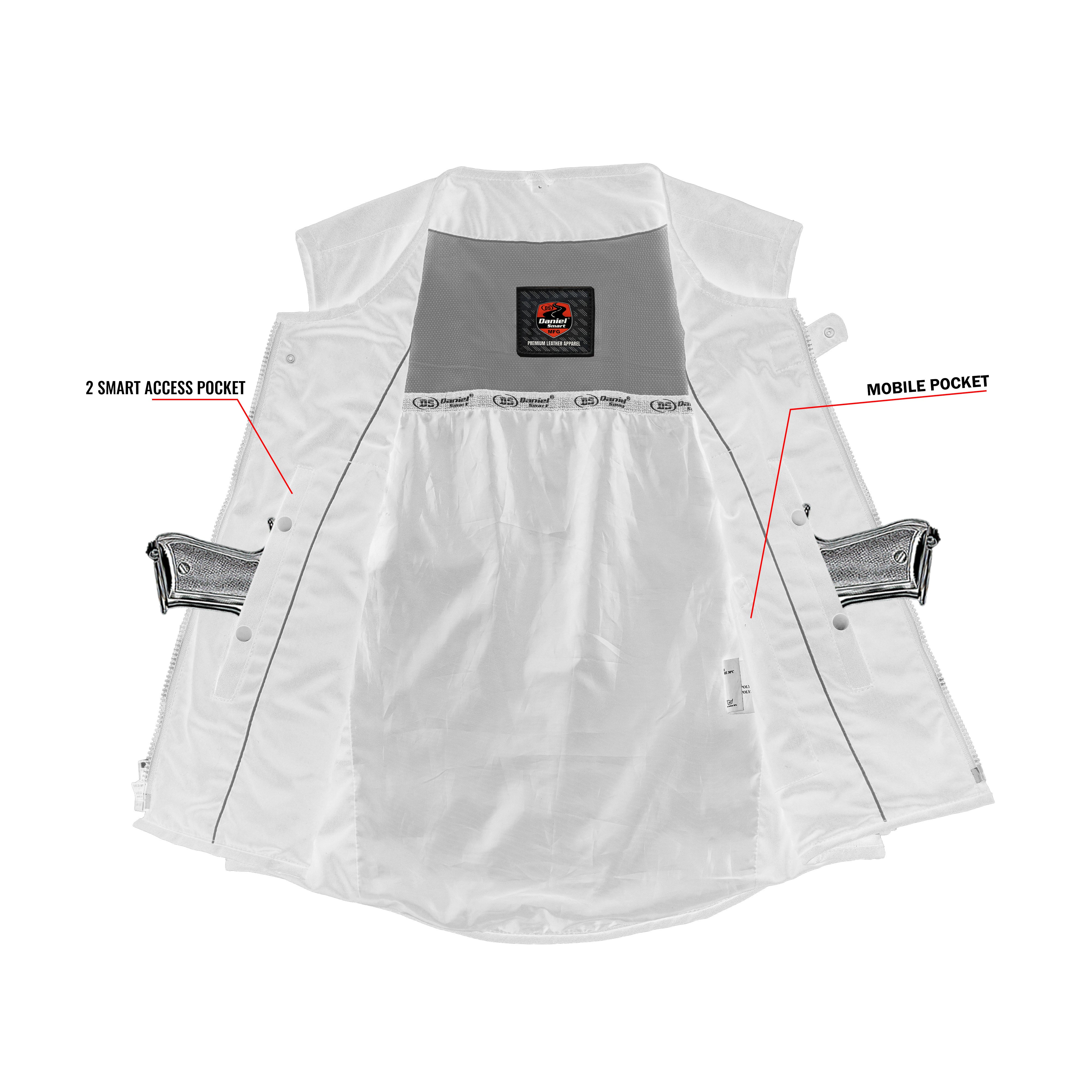 Risker Men's Textile Motorcycle Vest