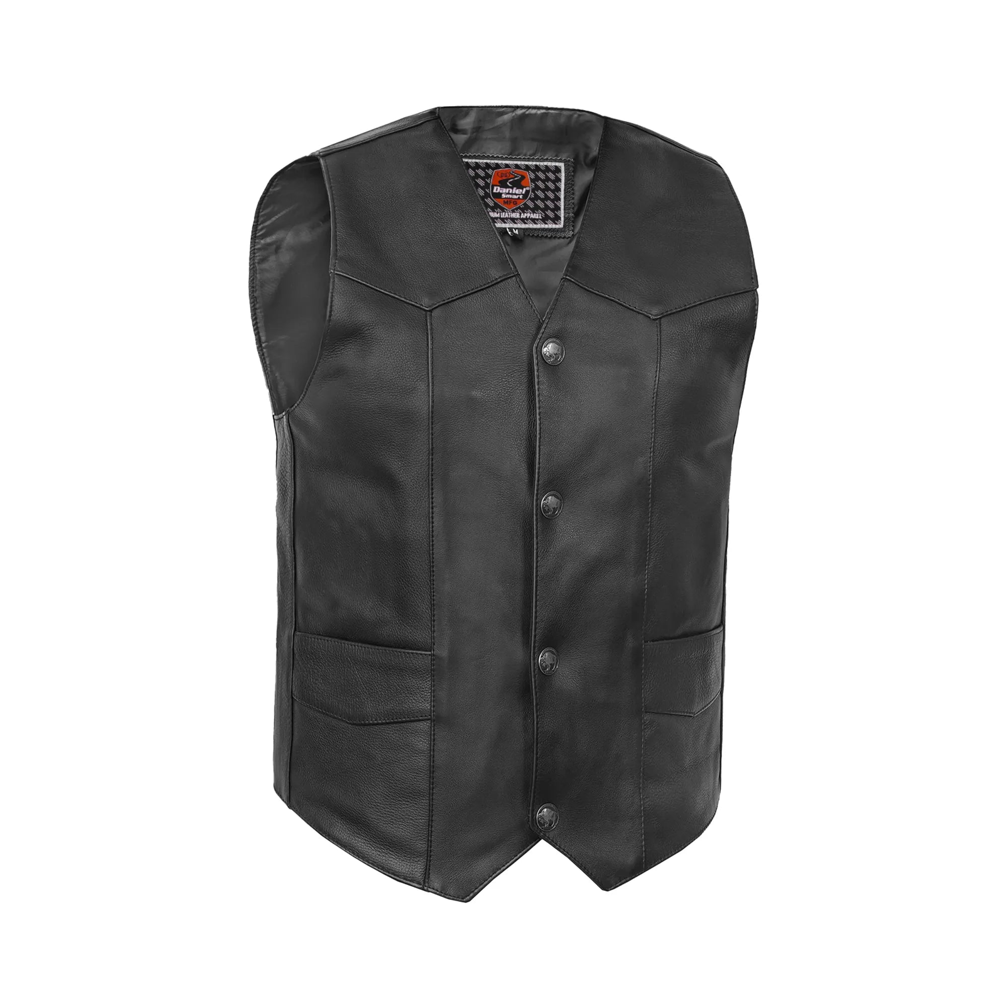 Singra Men's Motorcycle Leather Vest