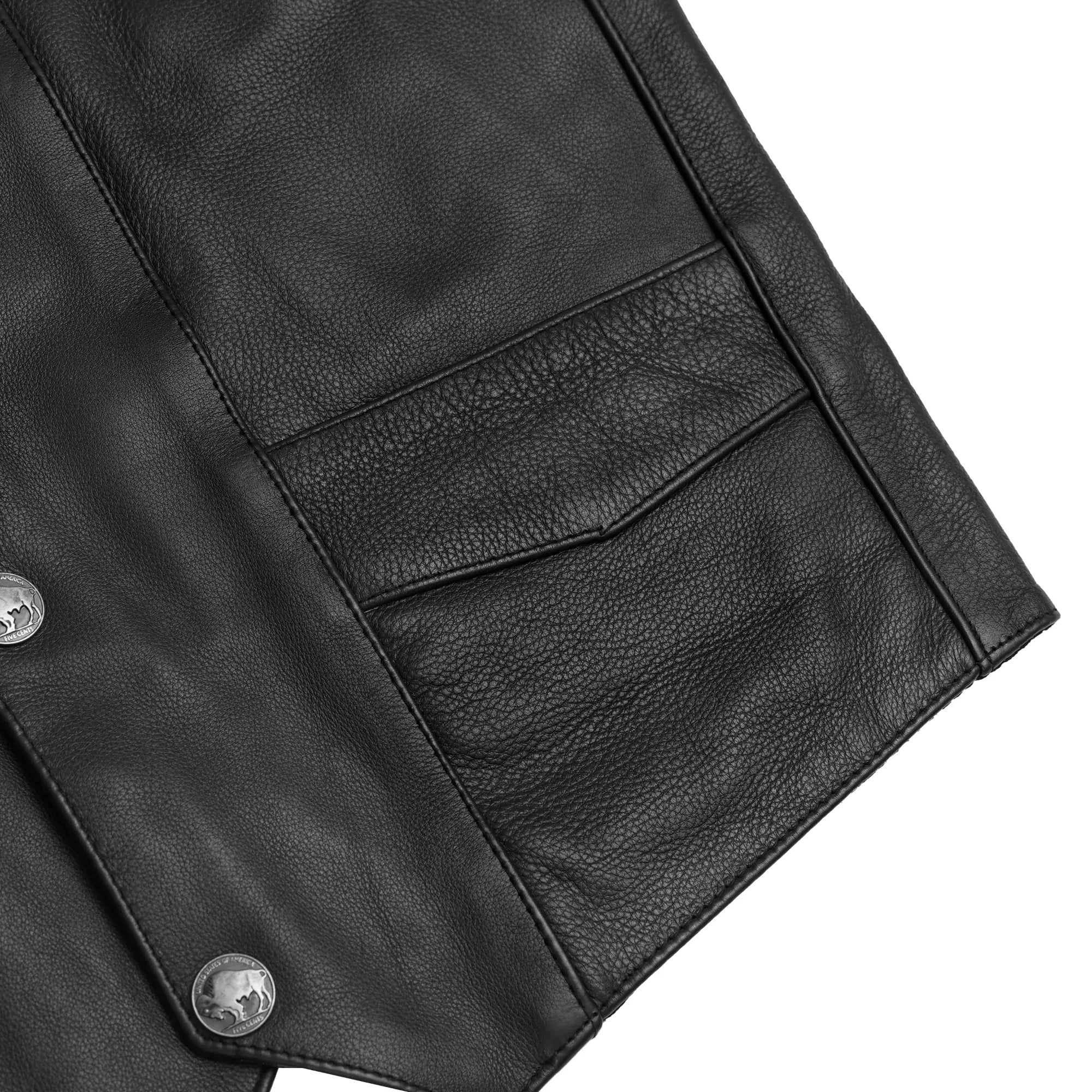 Singra Men's Motorcycle Leather Vest