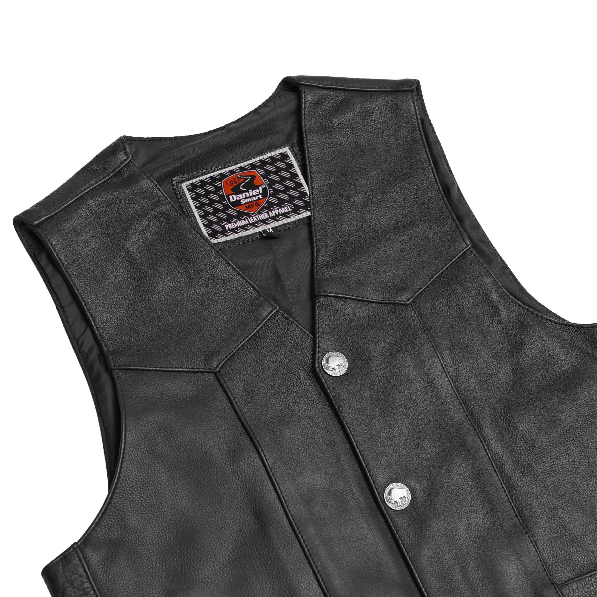 Singra Men's Motorcycle Leather Vest