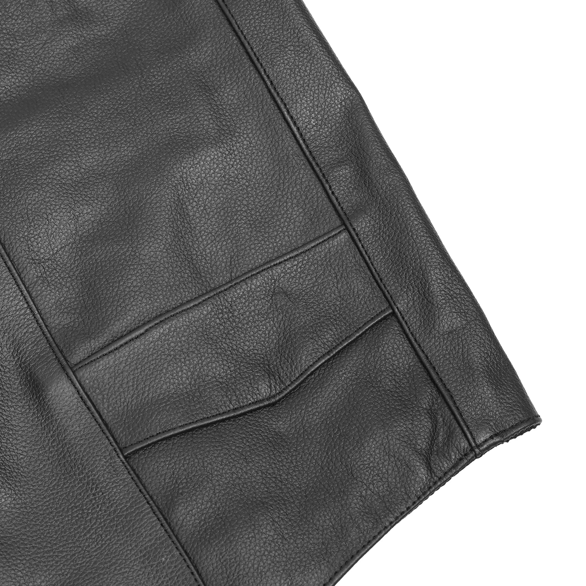 Shadow Men's Motorcycle Leather Vest