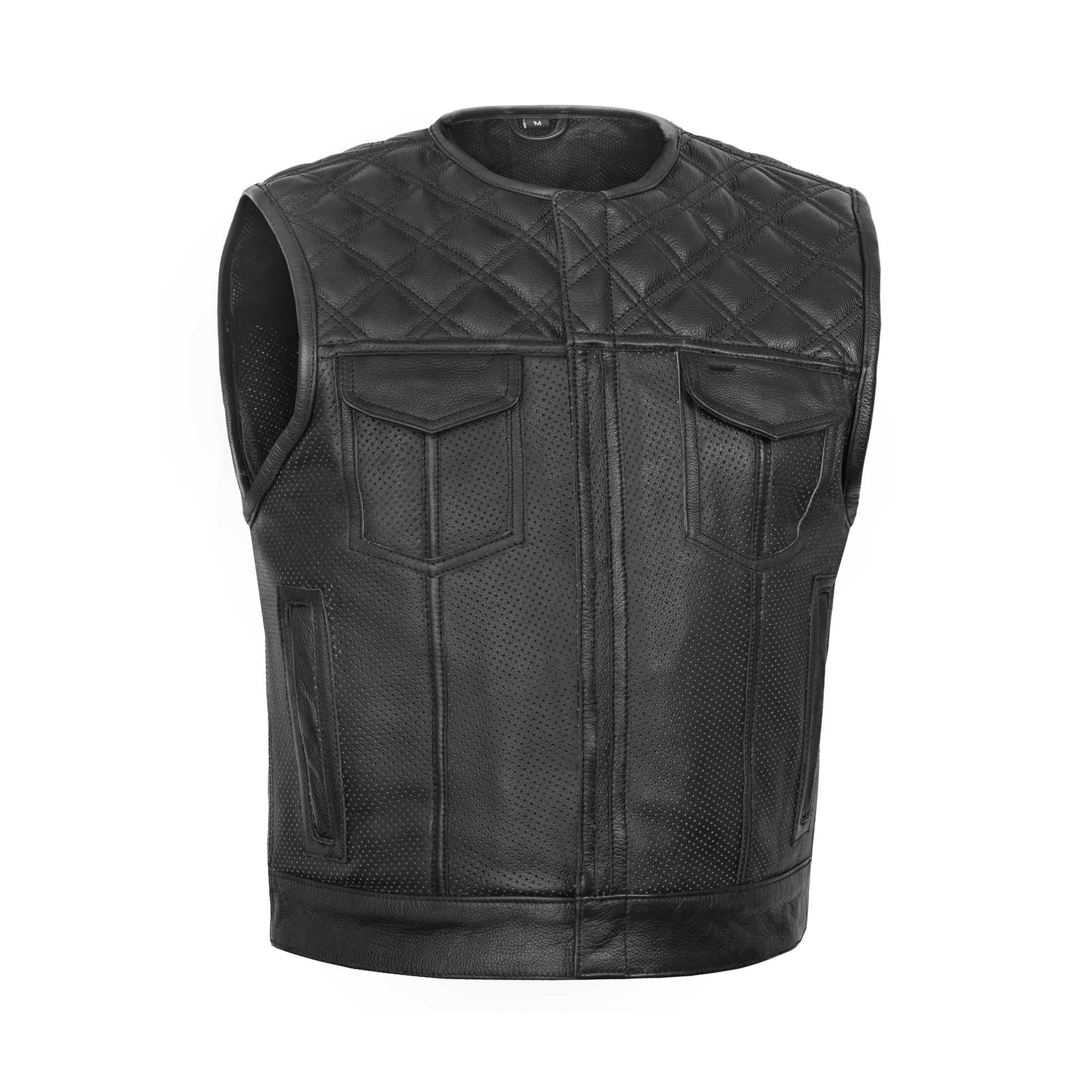 Clubhouse Men's Motorcycle Leather Vest