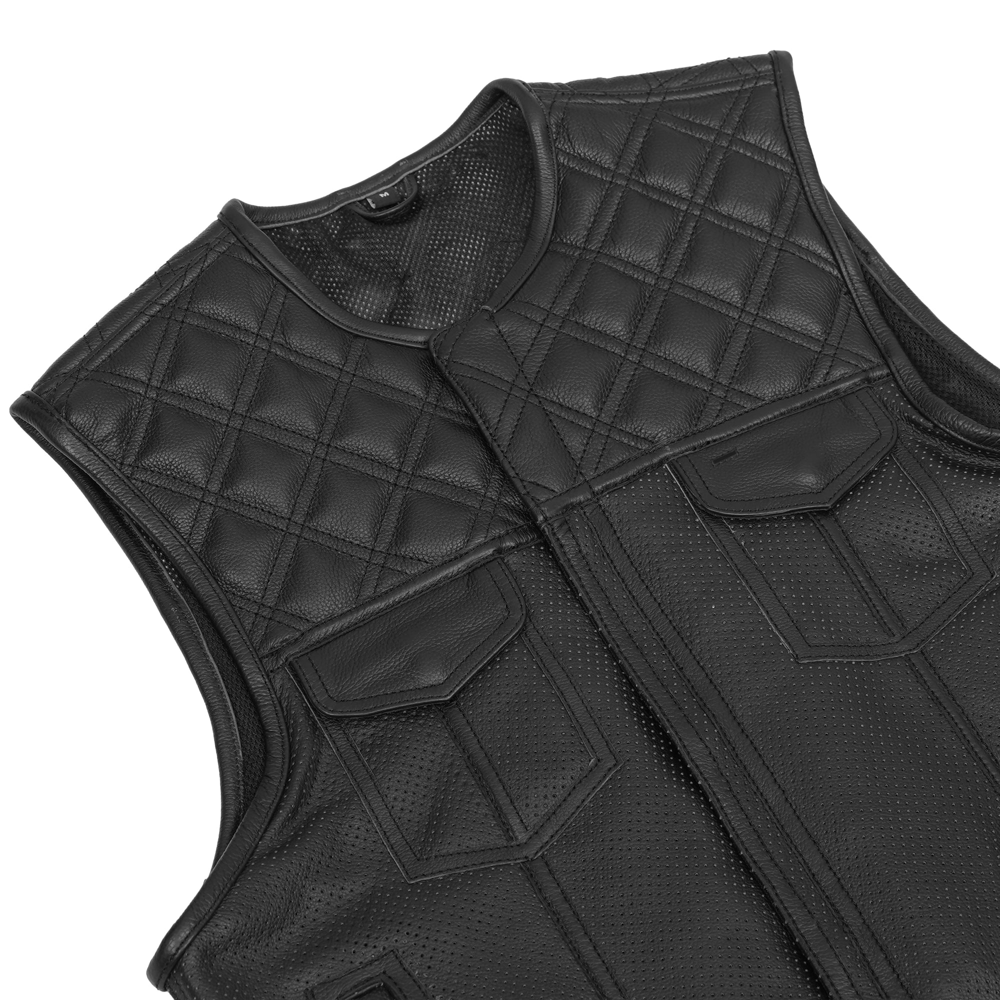 Clubhouse Men's Motorcycle Leather Vest