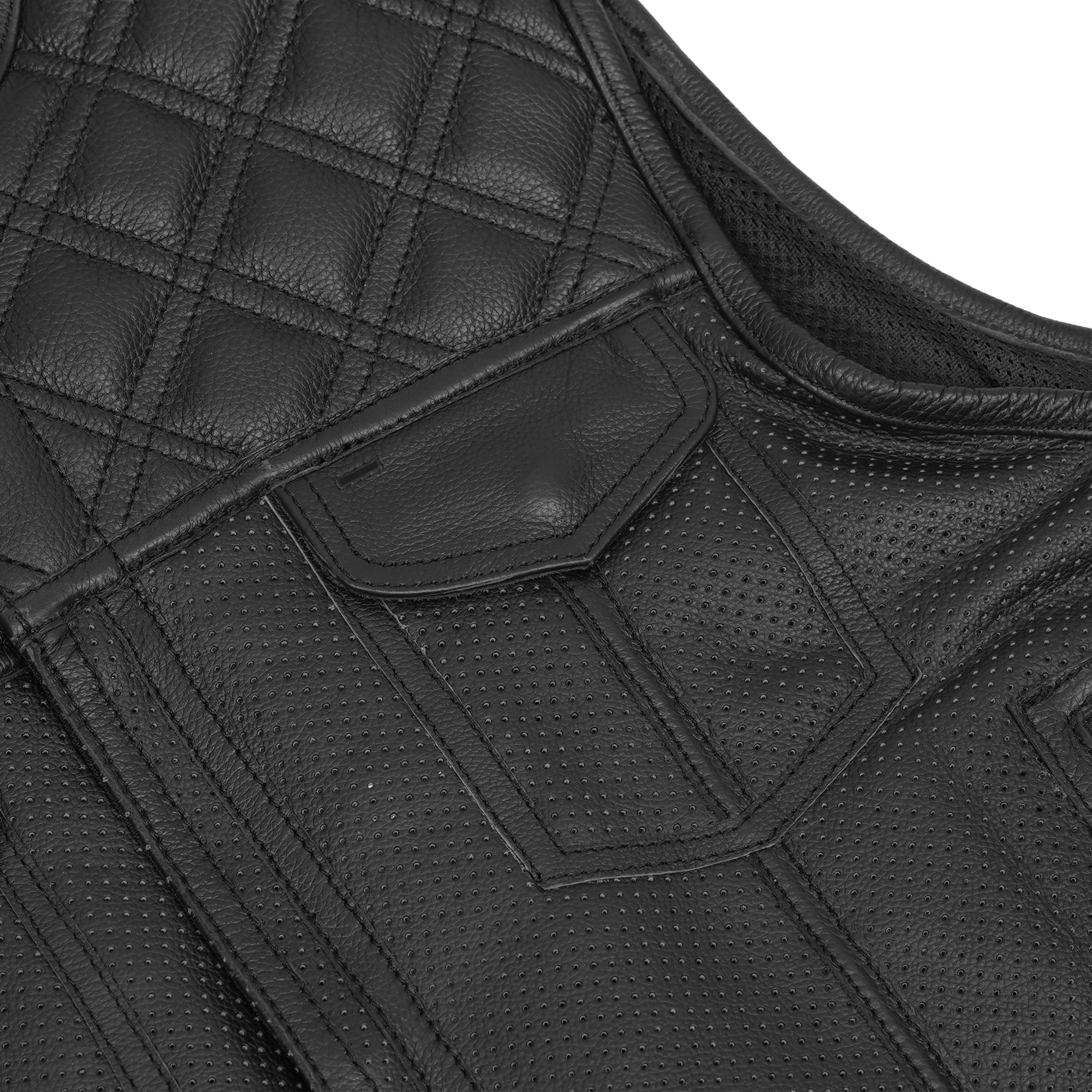 Clubhouse Men's Motorcycle Leather Vest