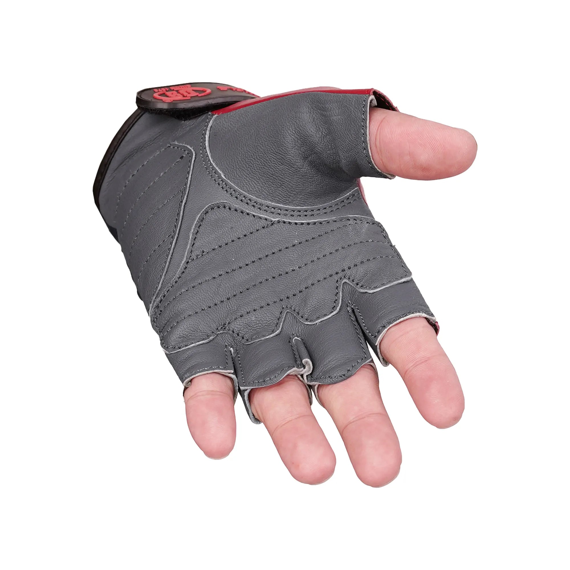 Freedom - Men's Leather Motorcycle Fingerless Gloves
