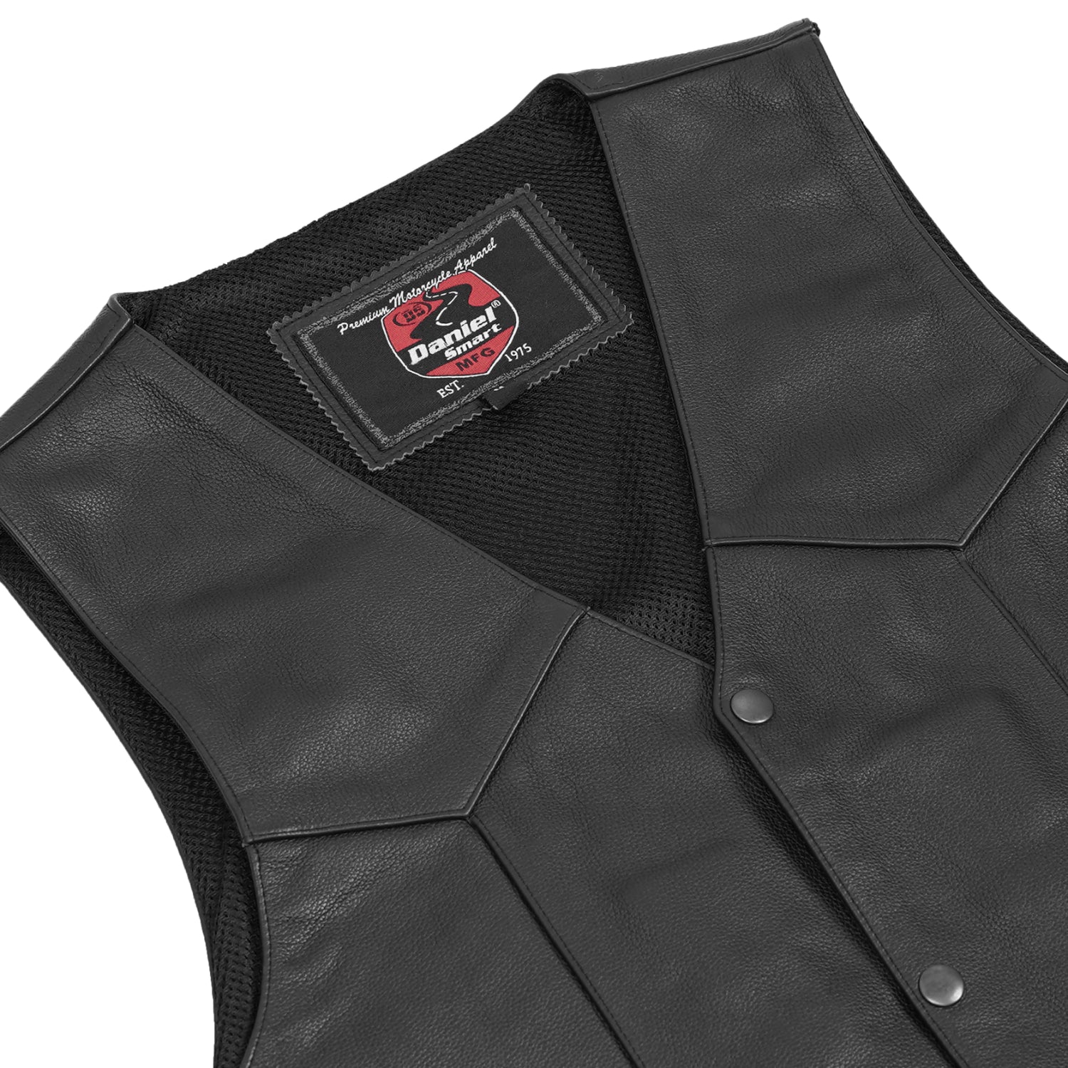 Interceptor Men's Motorcycle Leather Vest