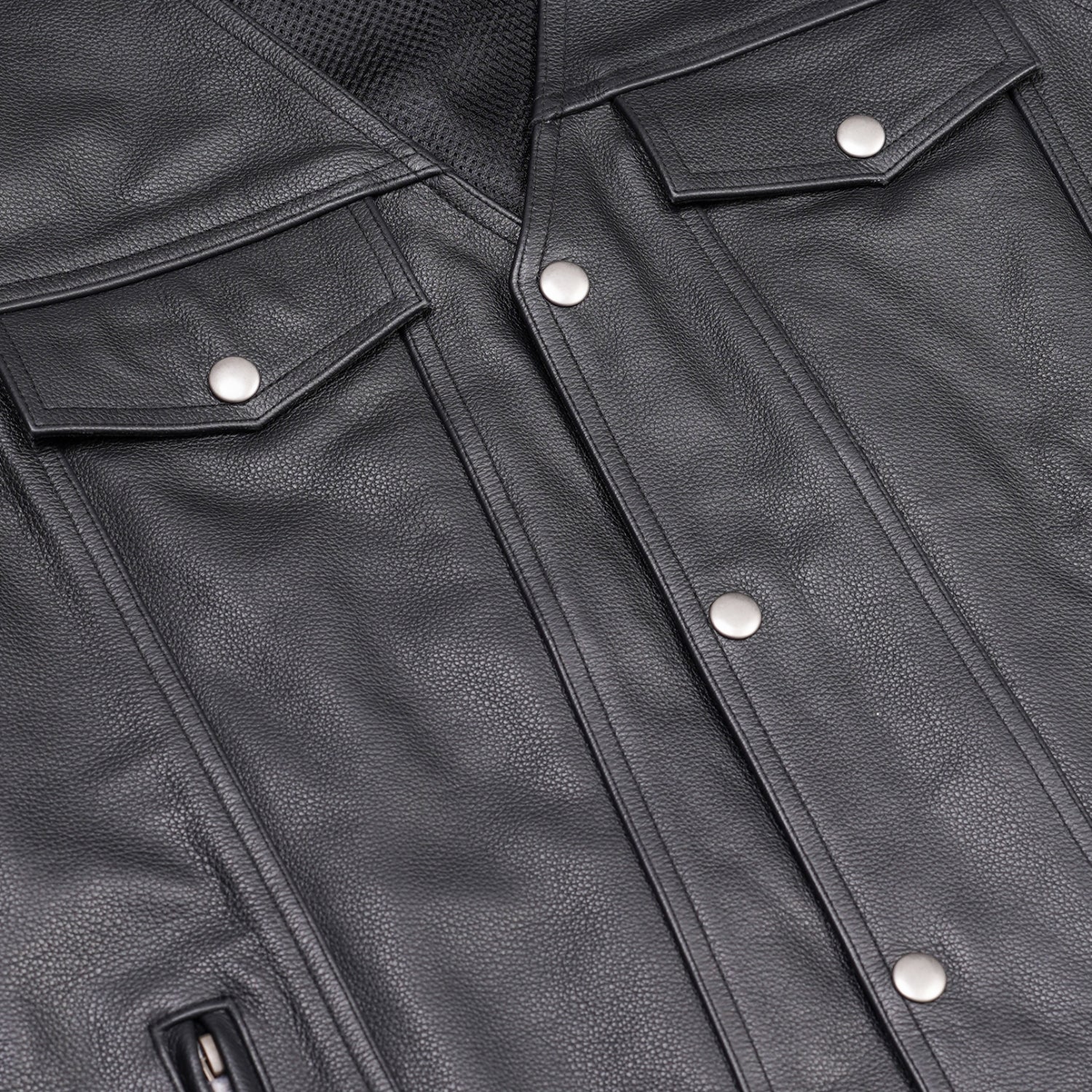 Stormer  - Men's Motorcycle Leather Vest