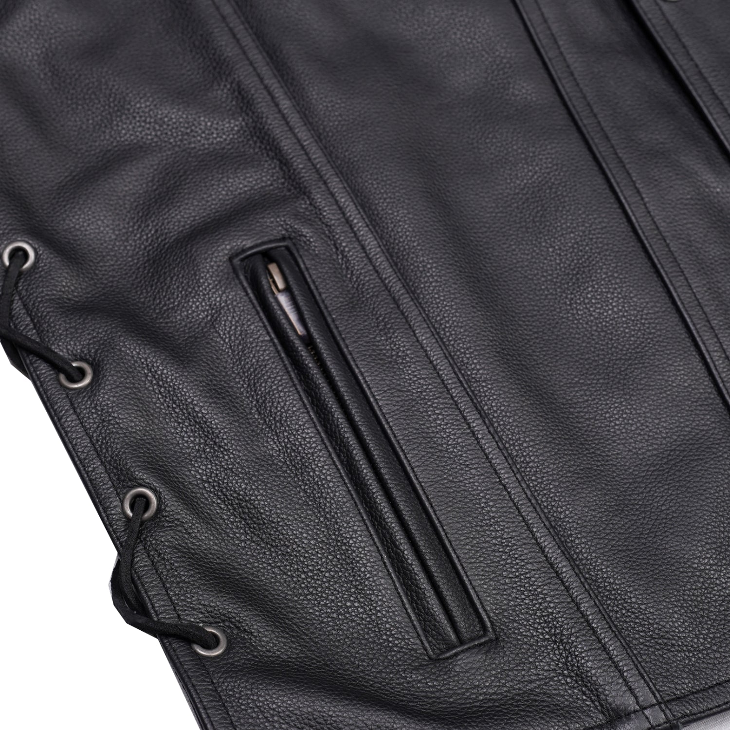 Stormer  - Men's Motorcycle Leather Vest