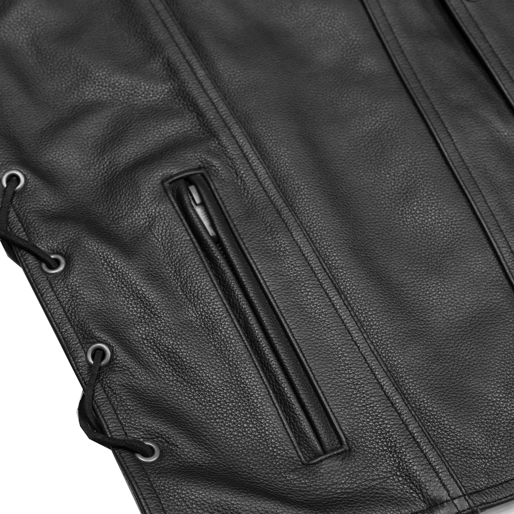 Stormer Men's Motorcycle Leather Vest