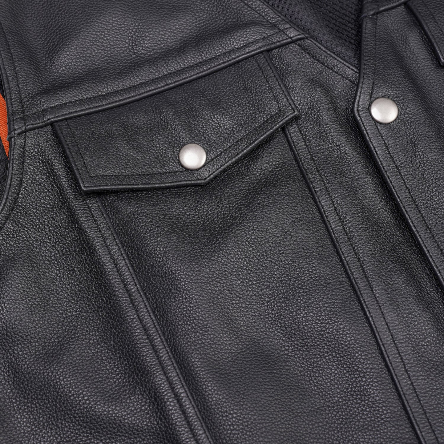 Stormer  - Men's Motorcycle Leather Vest