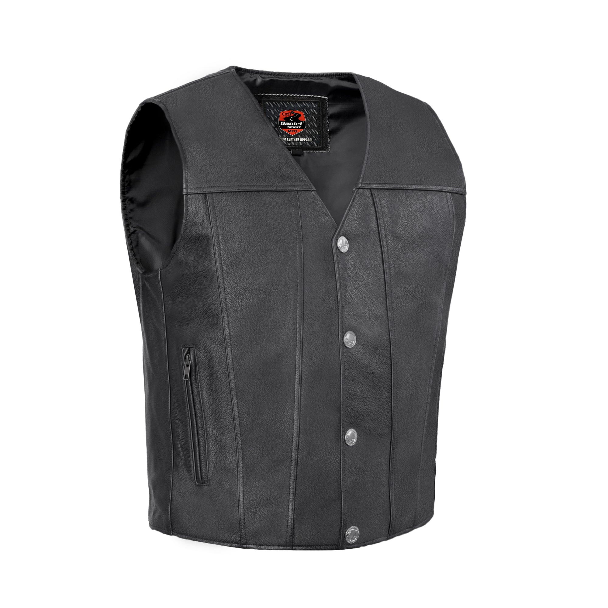 Wyatt Men's Motorcycle Leather Vest