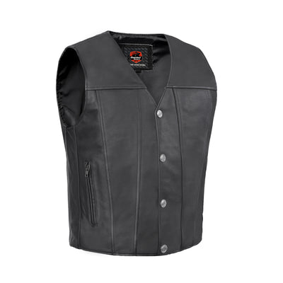 Wyatt Men's Motorcycle Leather Vest