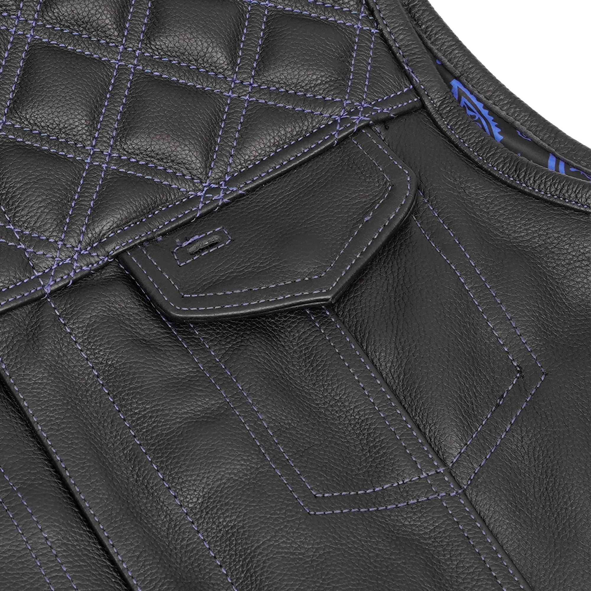 Cobalt Men’s Motorcycle Leather Vest