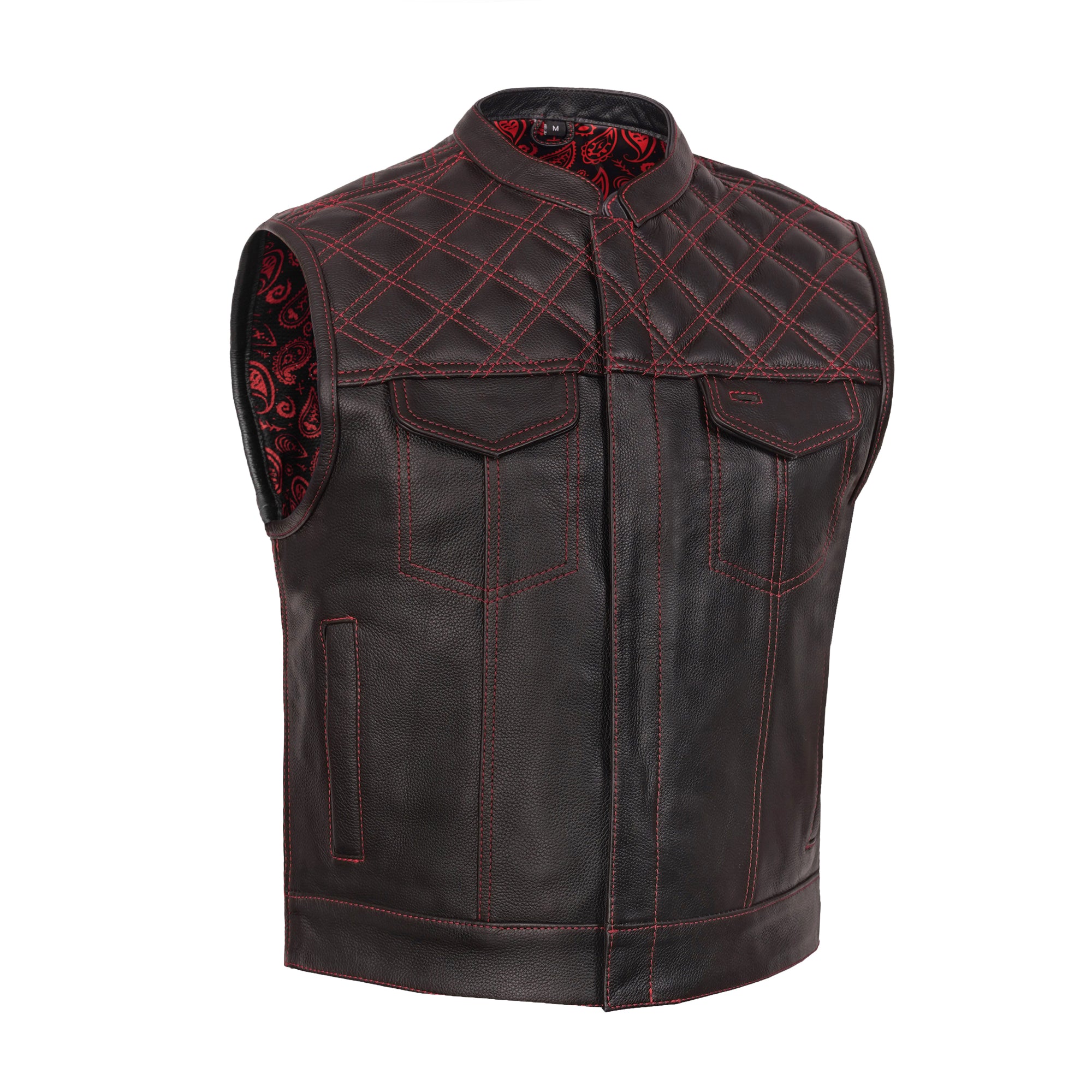 Warlord - Men’s Leather Motorcycle Vest