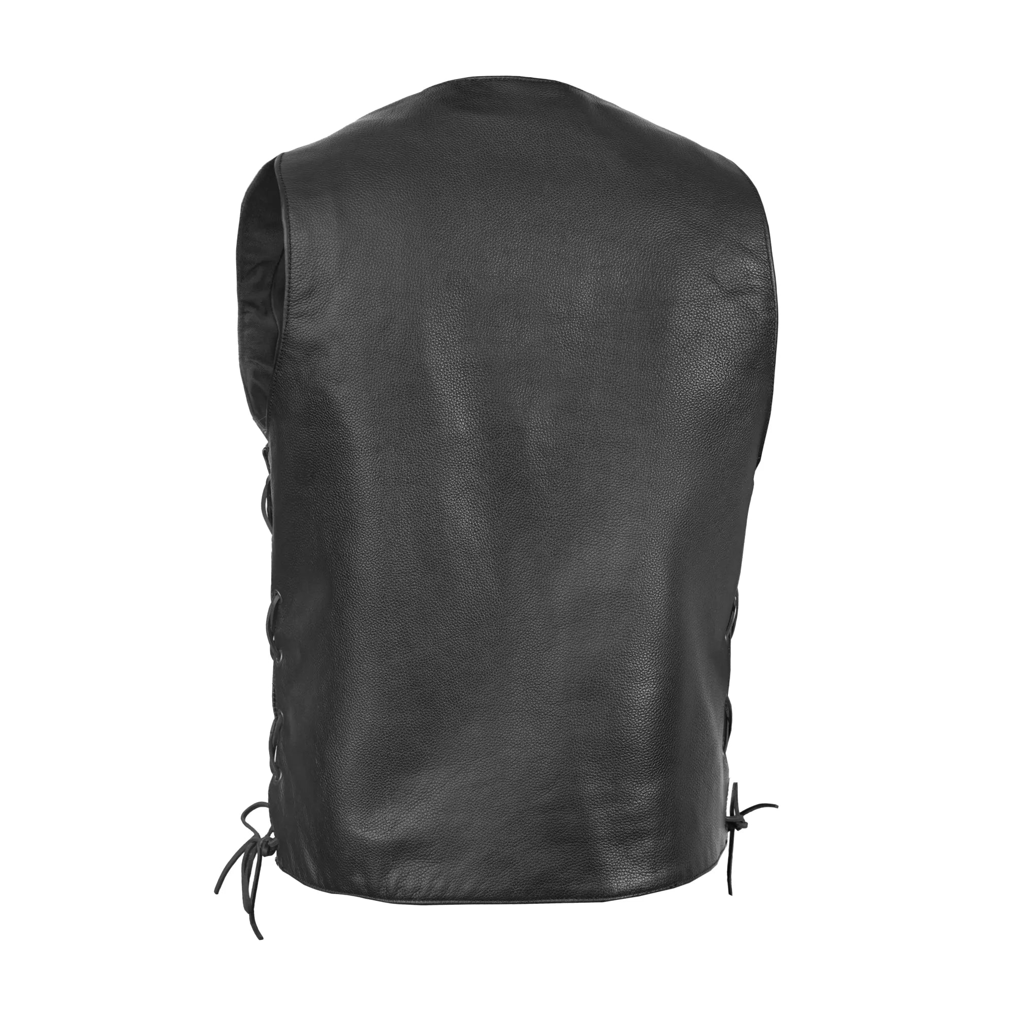 Bullock Men's Motorcycle Leather Vest