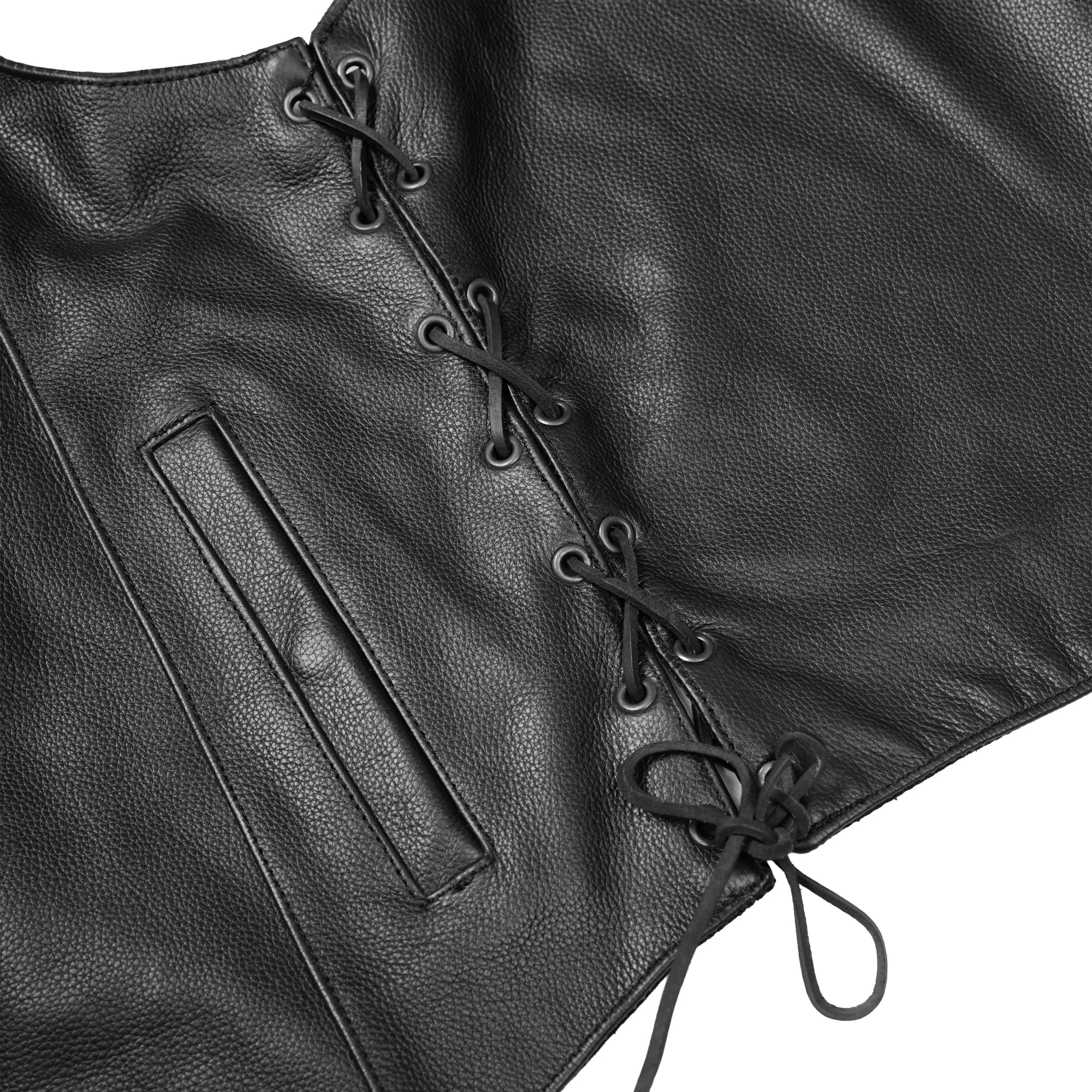 Bullock Men's Motorcycle Leather Vest