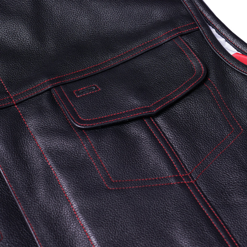 Stitchon - Men's Motorcycle Leather Vest