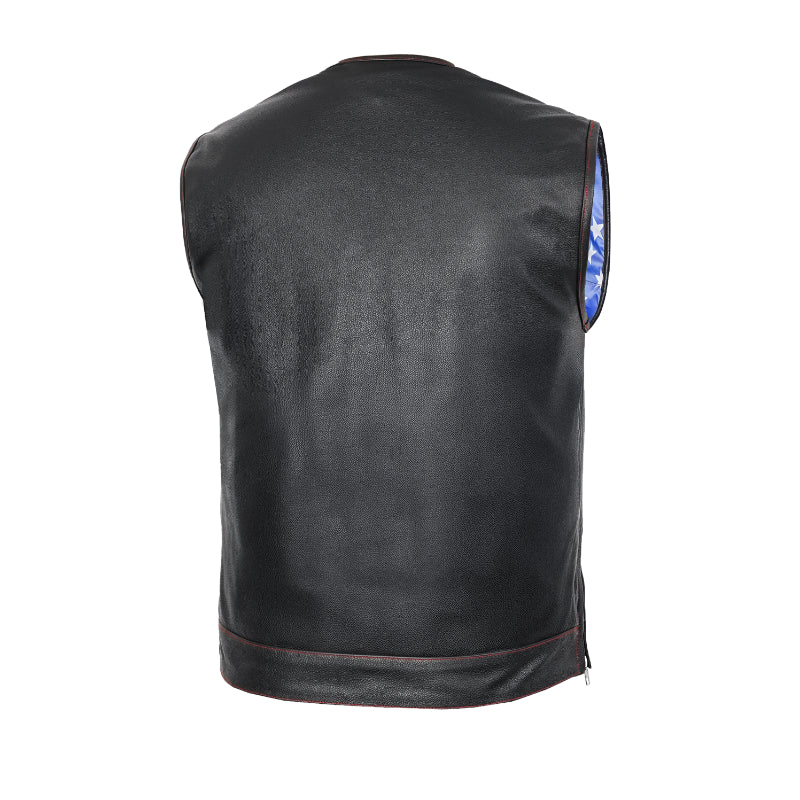Stitchon - Men's Motorcycle Leather Vest